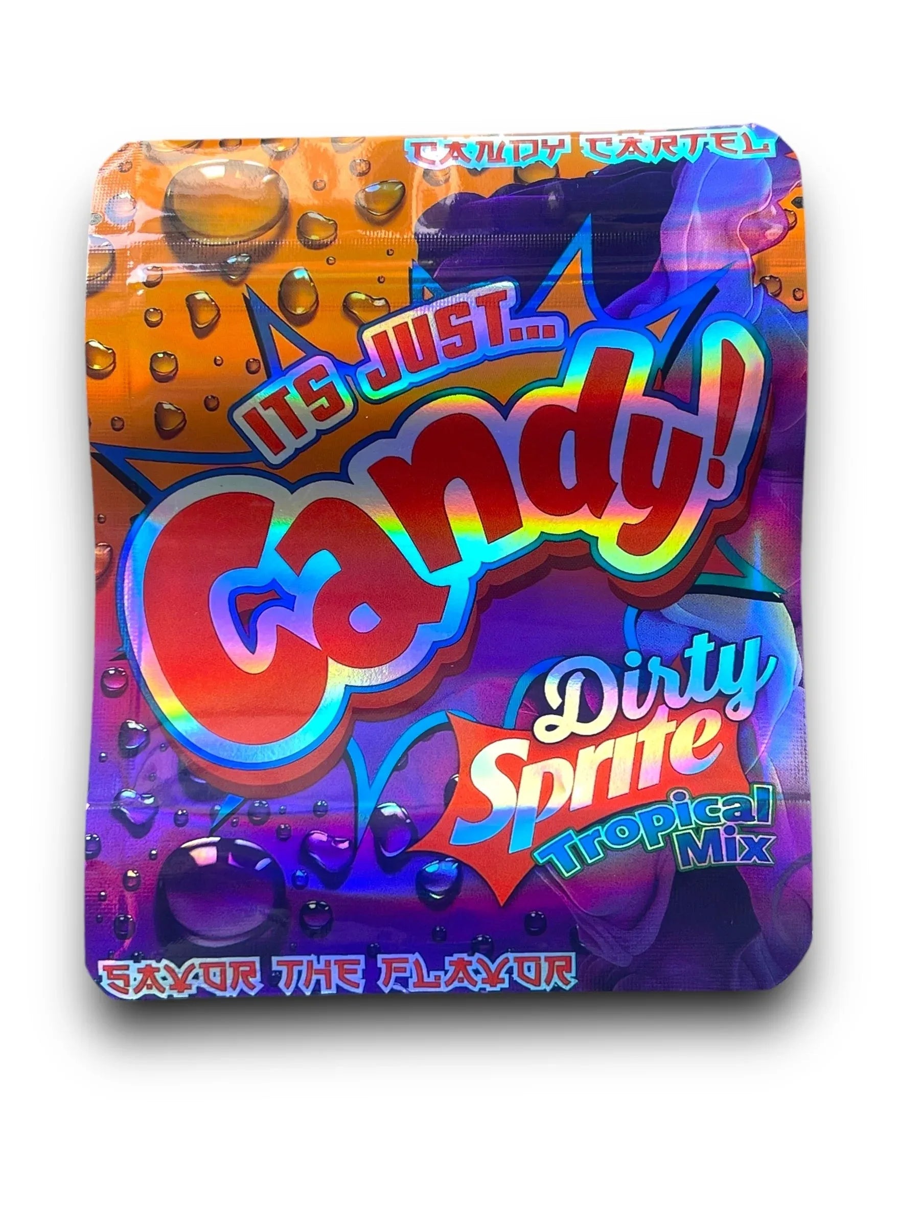 Its Just Candy Dirty Sprite Tropical Mix Mylar Bags 3.5g Holographic Candy Cartel - Black Unicorn Hub