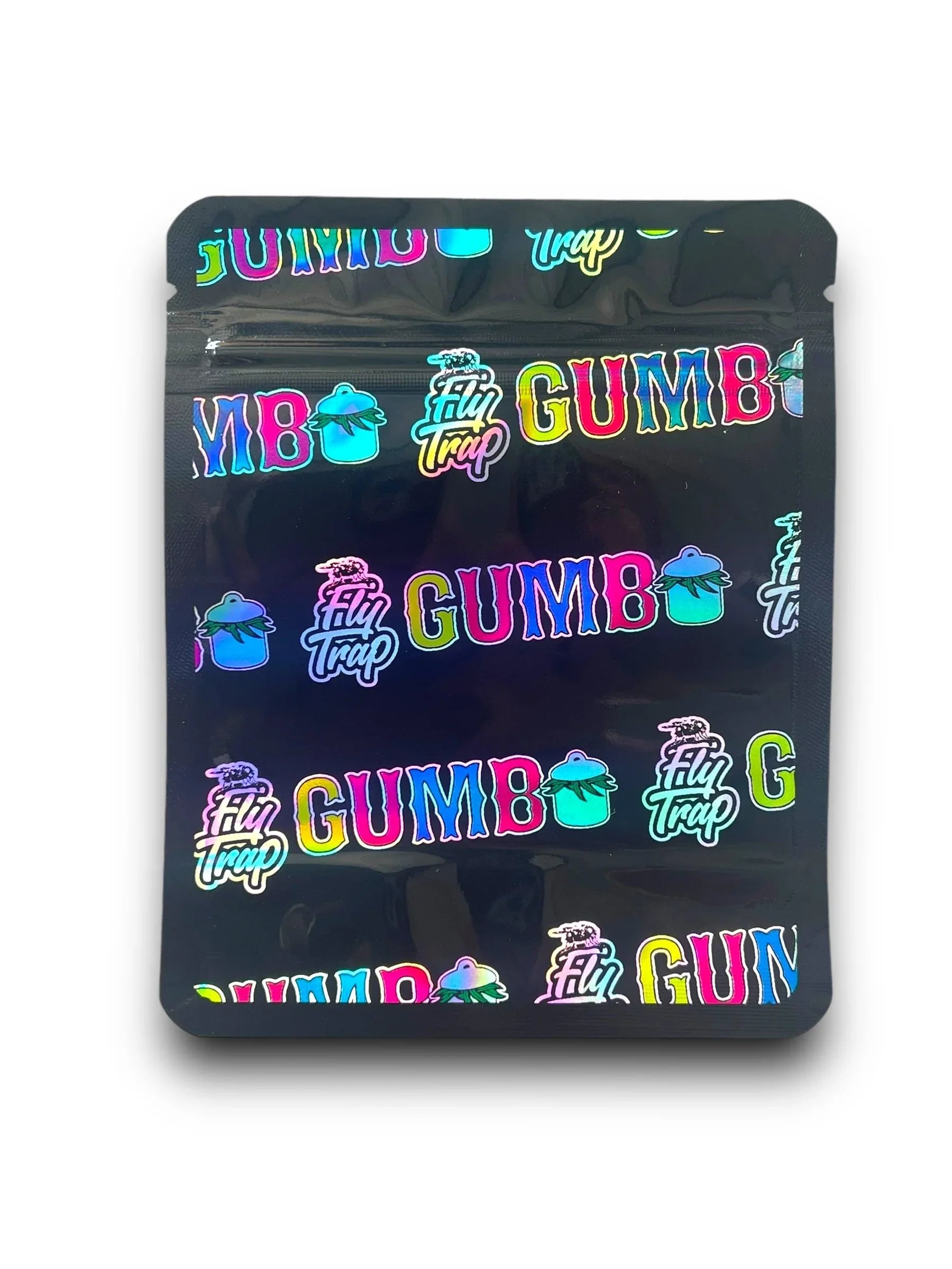 Pure Gumbo 3.5g Mylar Bag Holographic Fly Trap 914 Exotics - Black Unicorn Hub