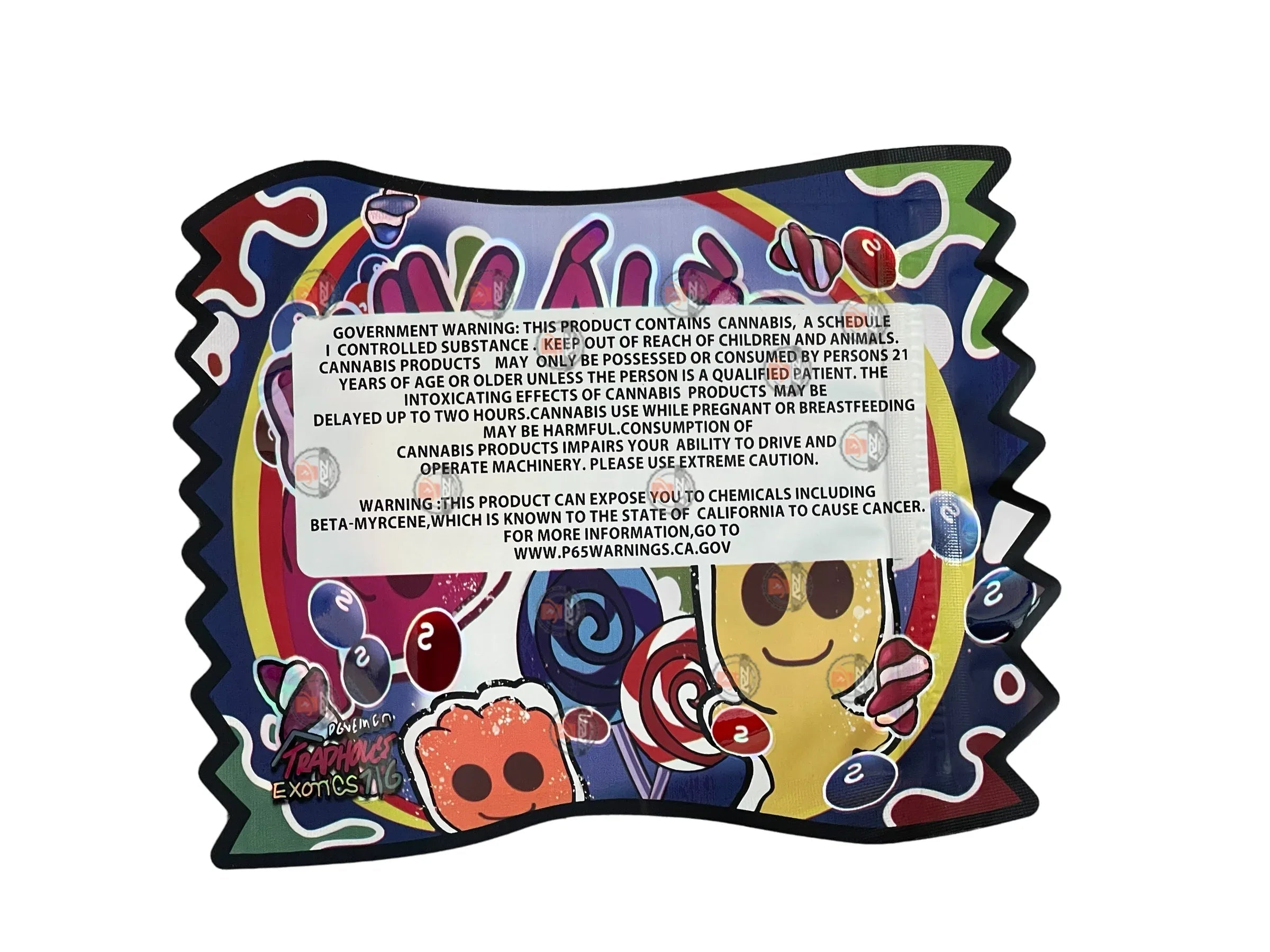 Deja Vue 3.5g Mylar Bag Cut Out-Holographic - Black Unicorn Hub