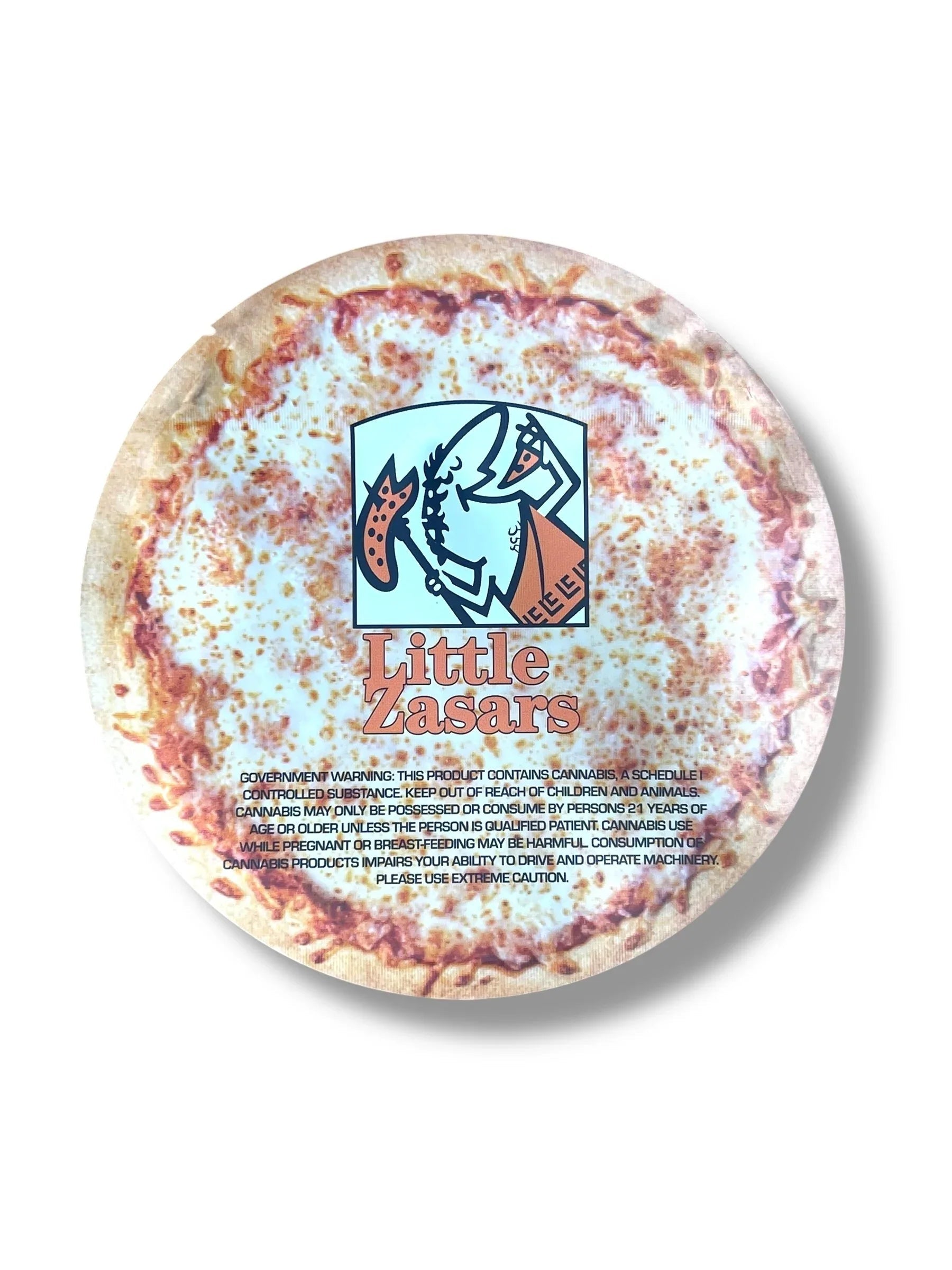 Little Zasars Mylar Bag 3.5g shape Pizza bag - Black Unicorn Hub