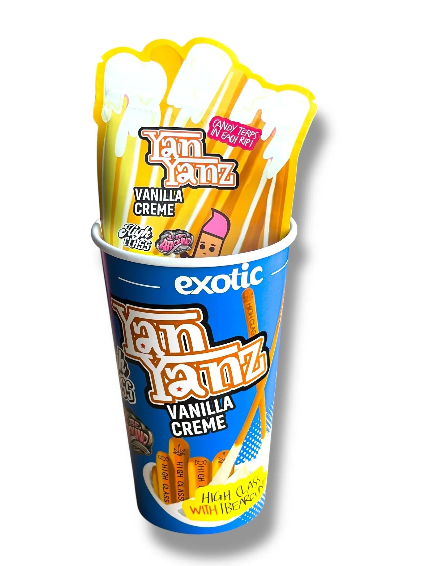 Vanilla Creme Yan Yanz Exotic 3.5g Cup and Bag Combo (TERP NOT INCLUDED) - Black Unicorn Hub