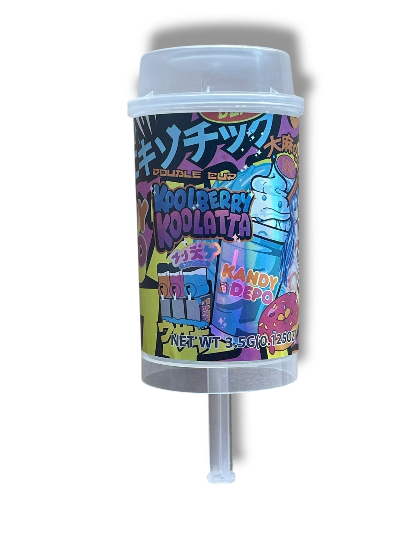 Push Pop 3.5g Container Holographic sticker