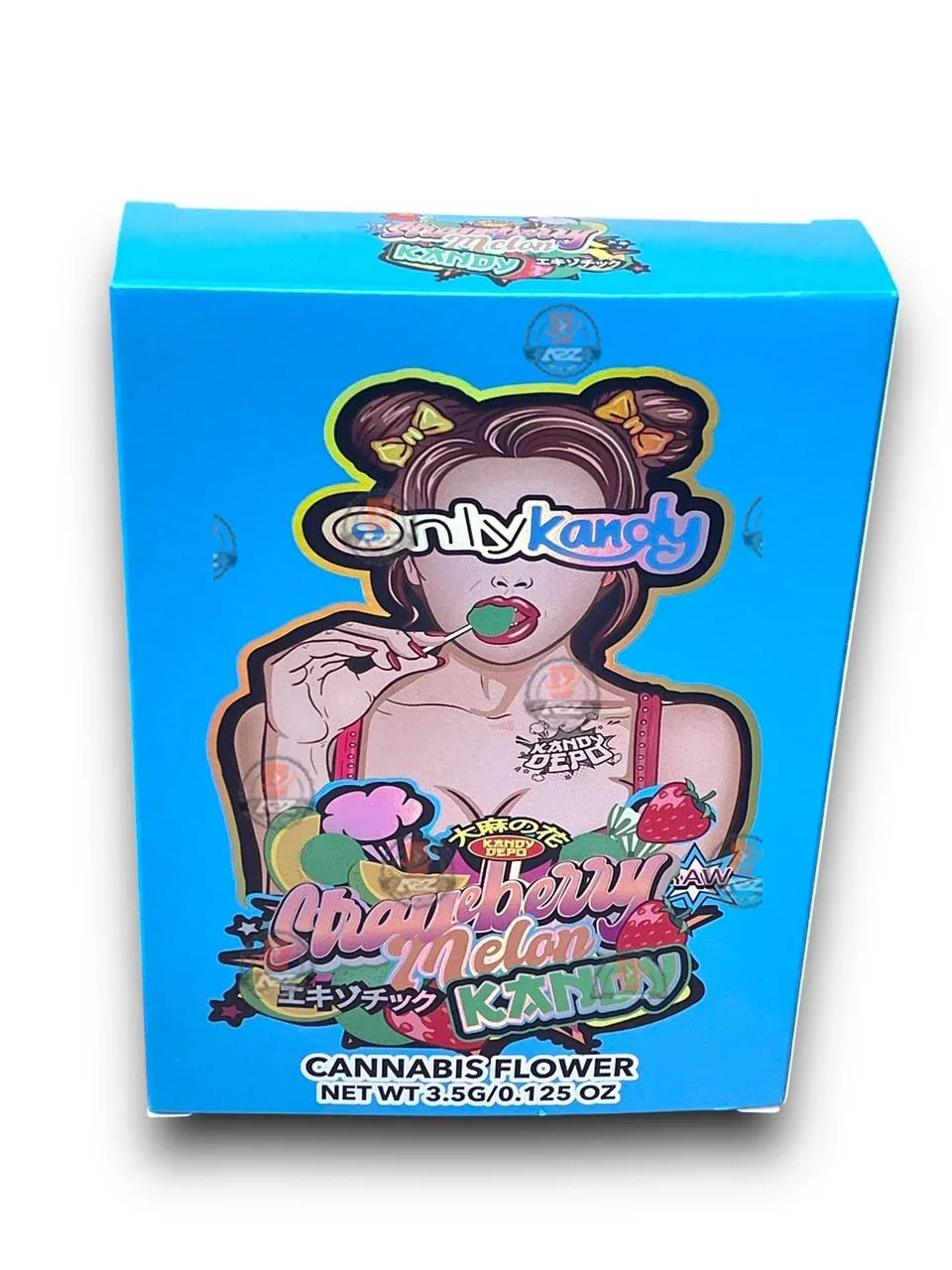 Only Kandy Strawberry Melon Kandy Mylar Bags with Boxes 3.5g Box Packaging Holographic - Black Unicorn Hub