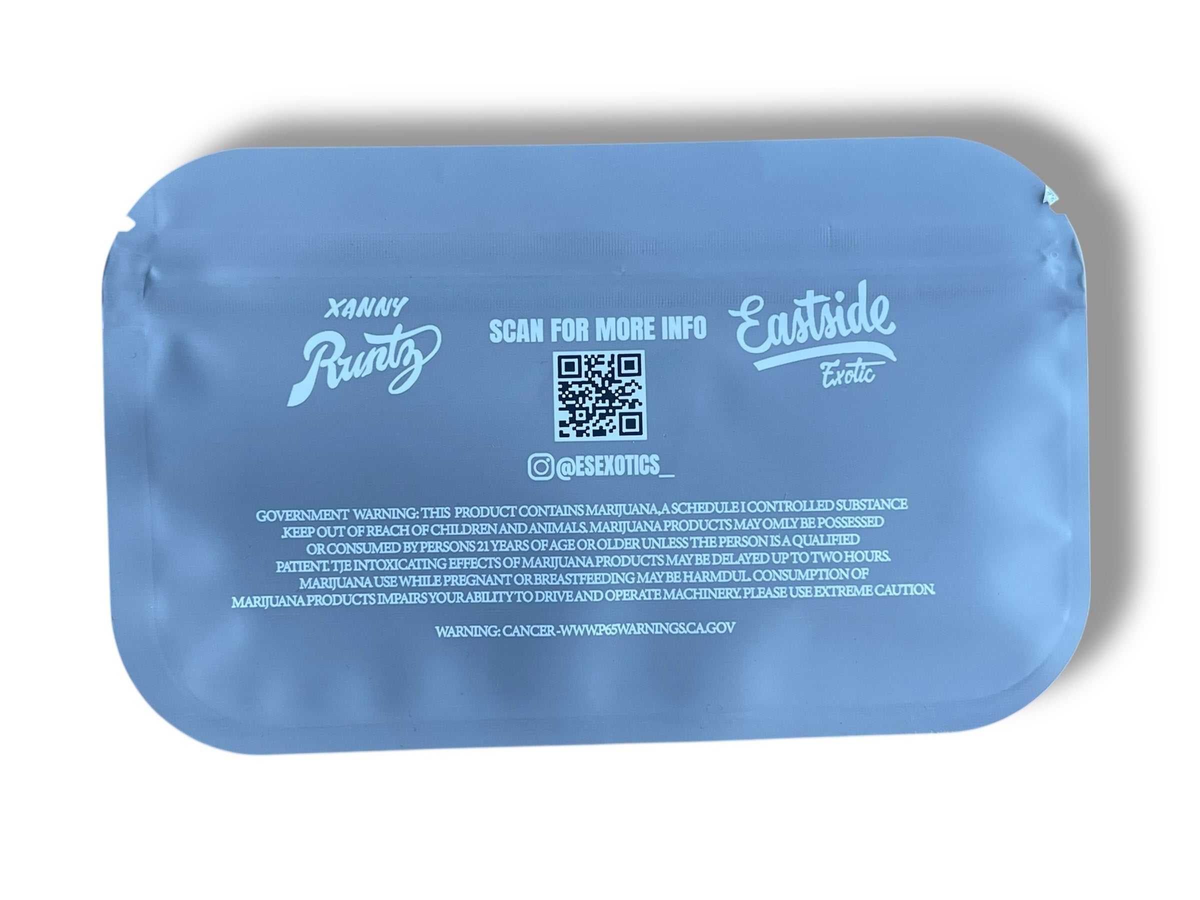 Mylar Bags with Boxes 3.5g Box Packaging Eastside Xanax