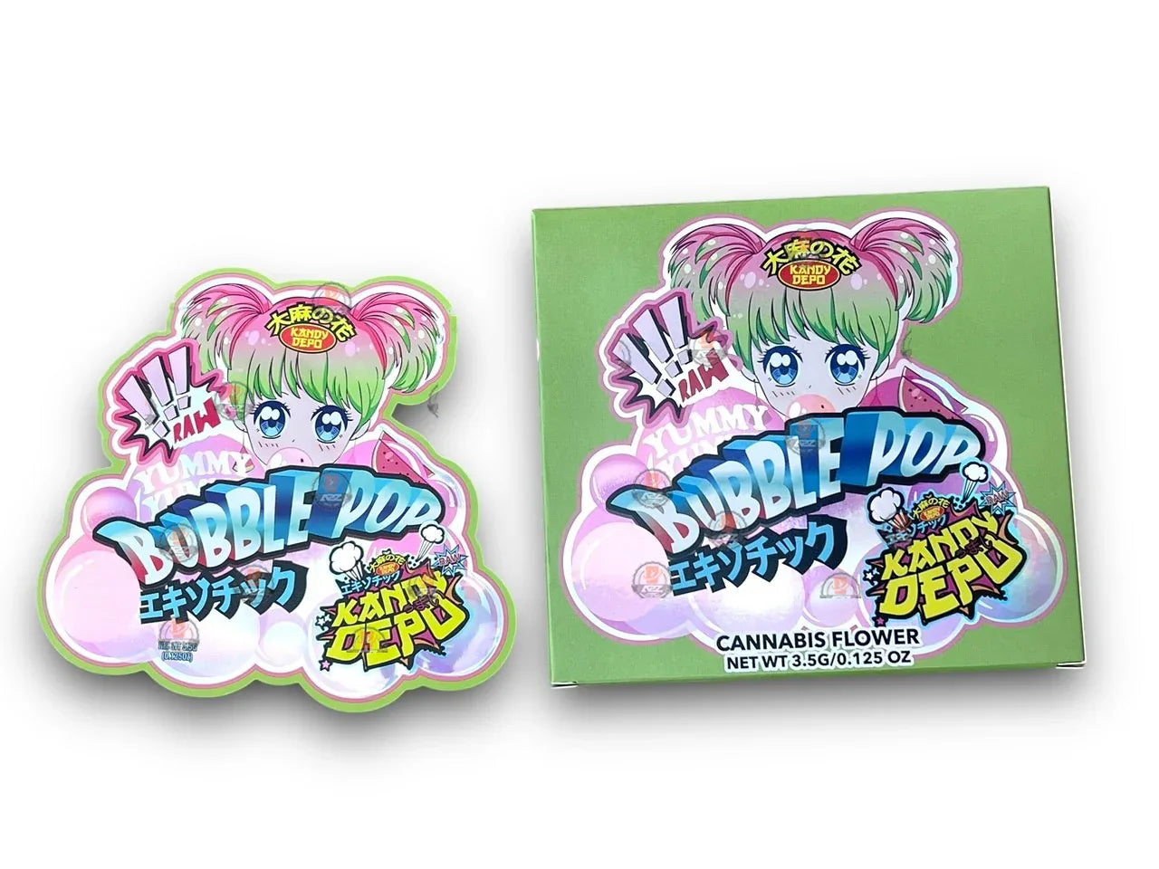 Kandy Depo Dubble POP Mylar Bags with Boxes 3.5g Box Packaging Holographic - Black Unicorn Hub