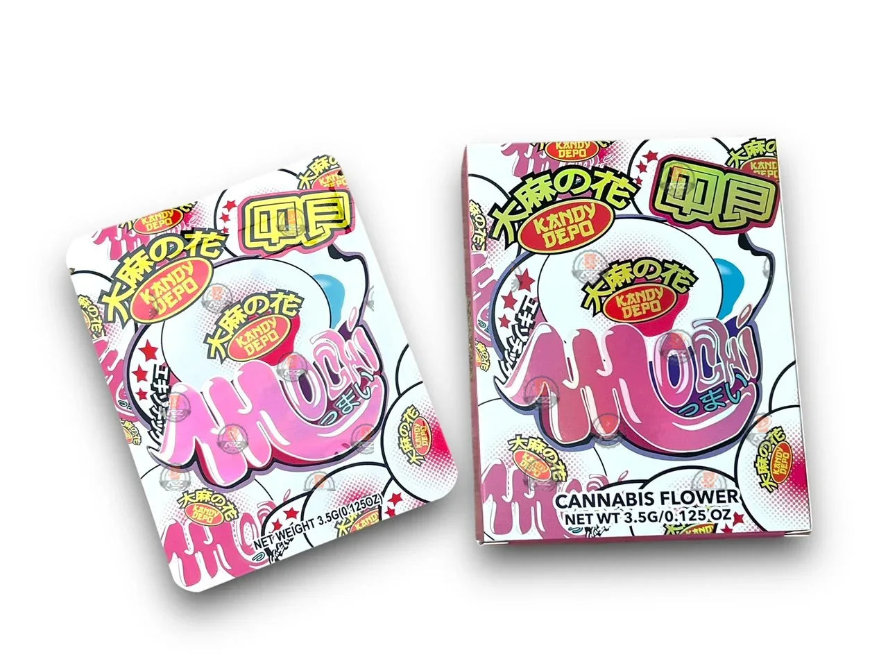 Kandy Depo Mochi Mylar Bags with Boxes 3.5g Box Packaging Holographic - Black Unicorn Hub