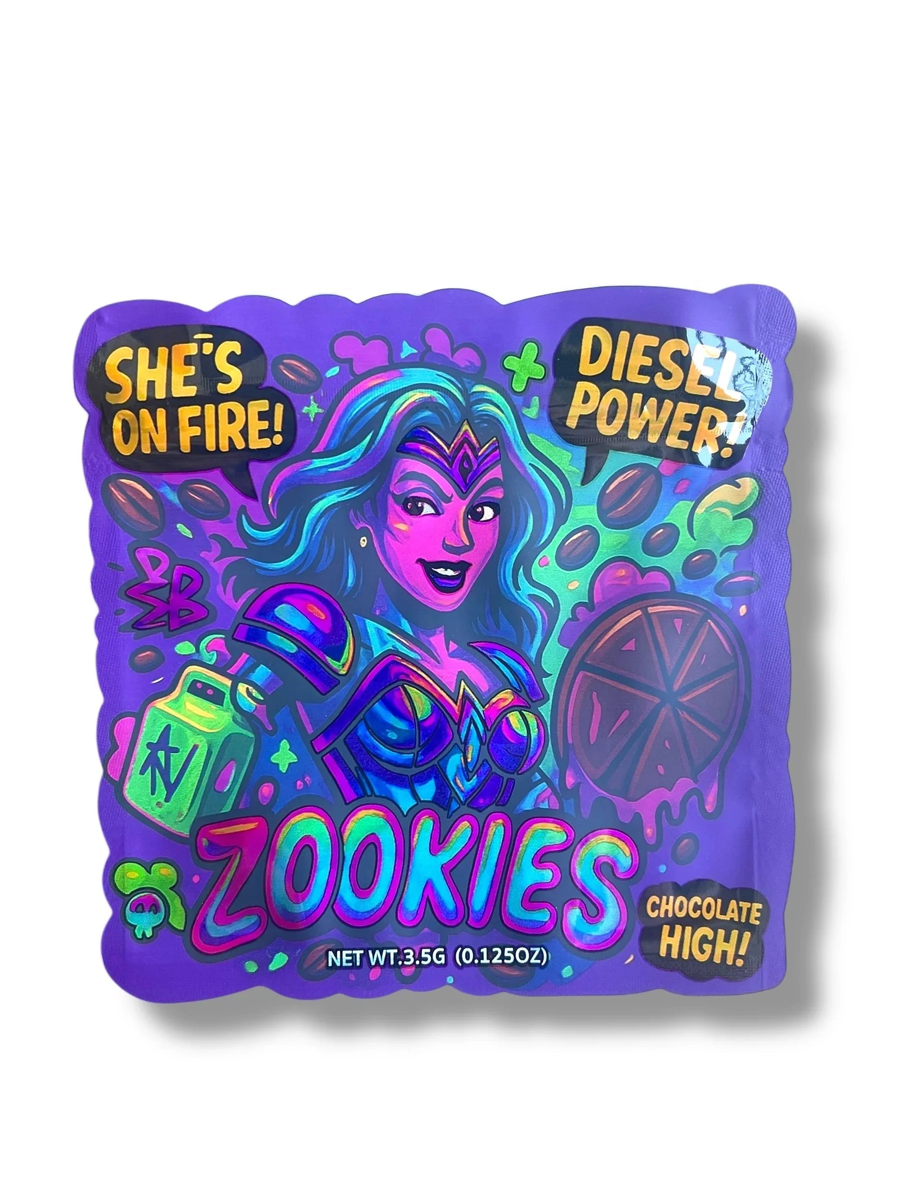 Zookies Mylar Bag 3.5g shape bag - Black Unicorn Hub