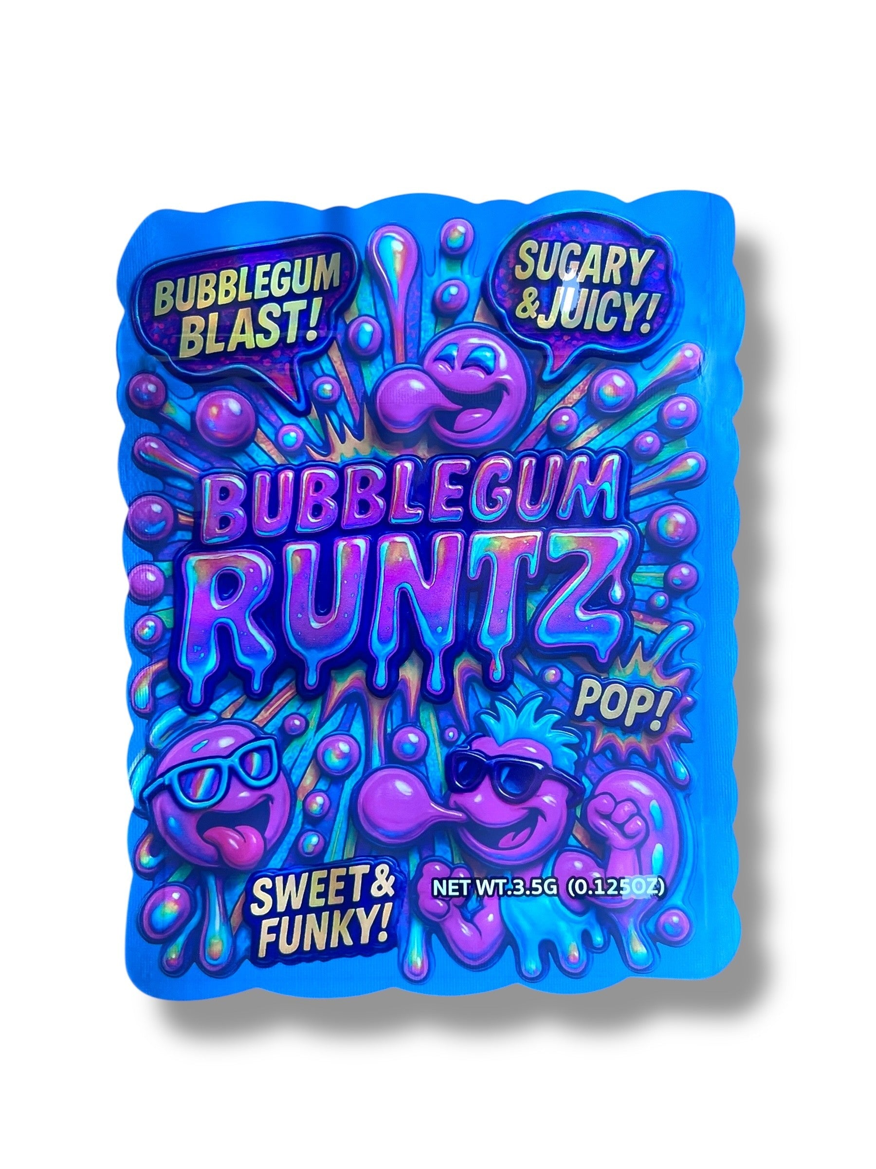 Bubblegum Mylar Bag 3.5g - shape bags
