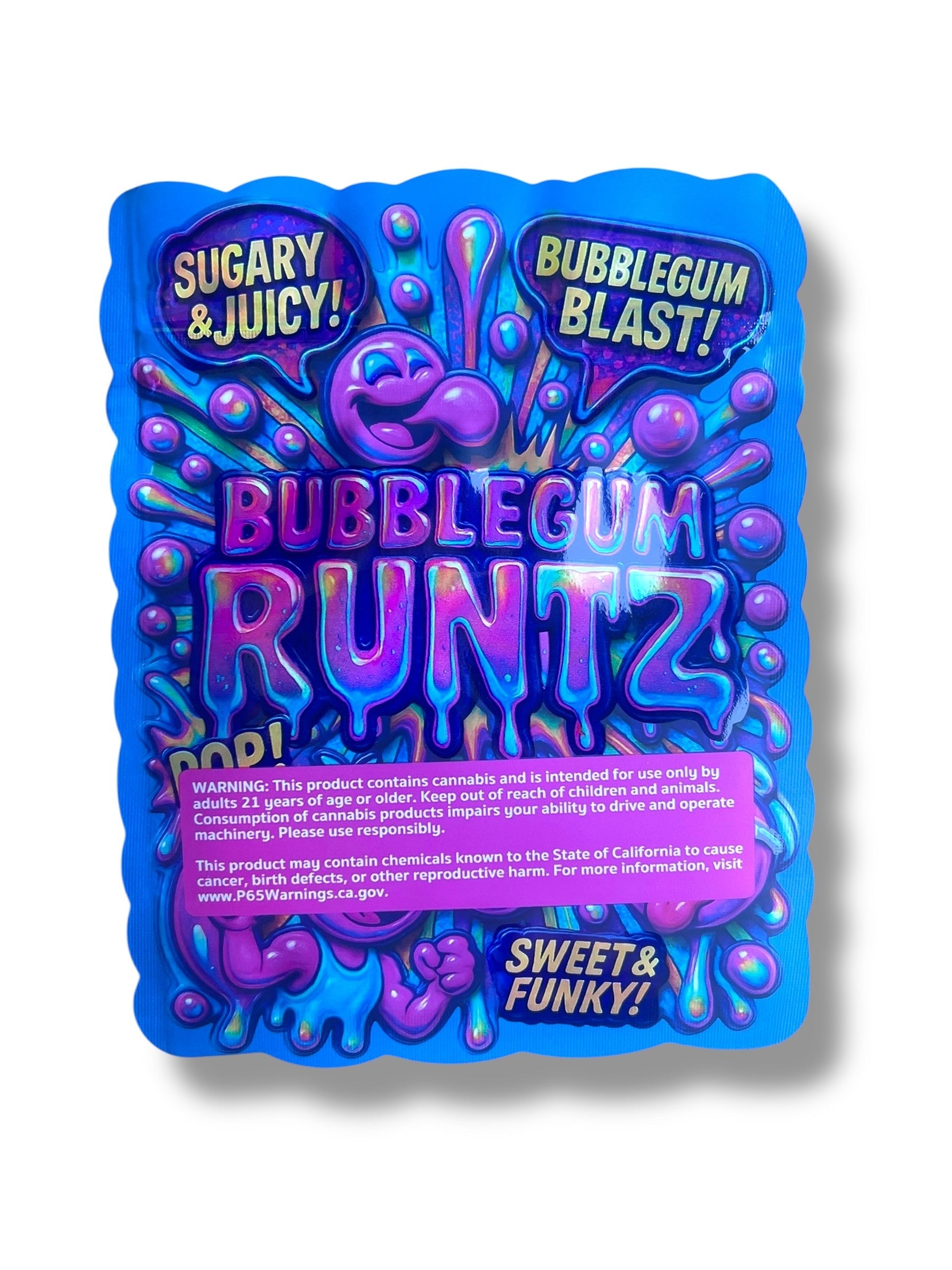 Bubblegum Mylar Bag 3.5g - shape bags