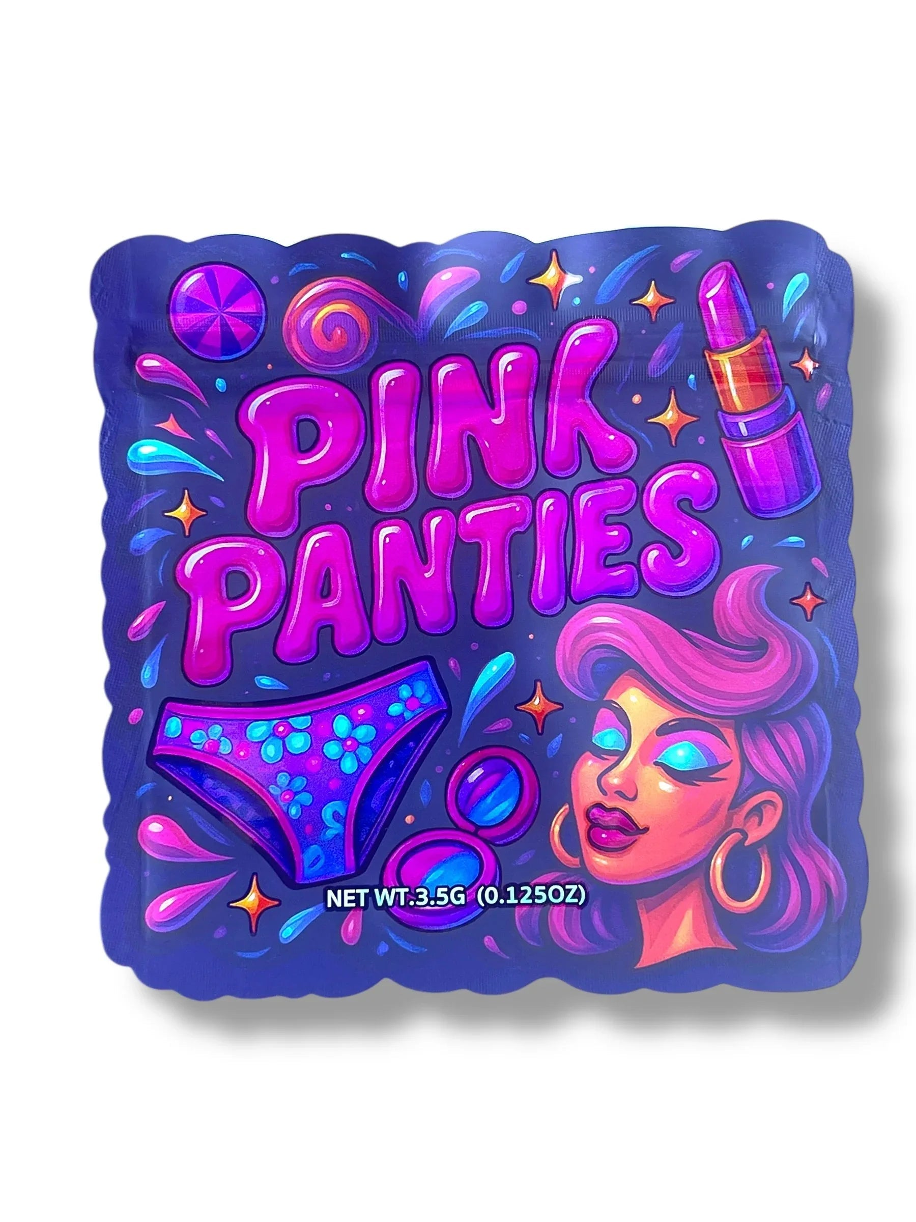 Pink Panties Mylar Bag 3.5g shape bags - Black Unicorn Hub