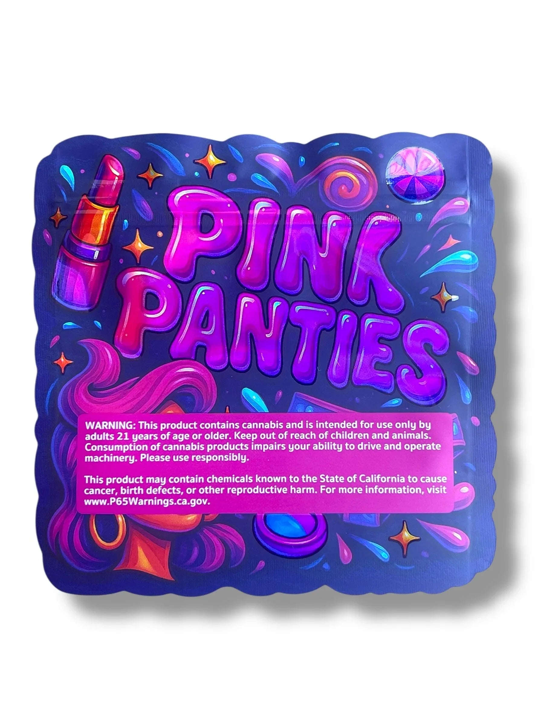 Pink Panties Mylar Bag 3.5g shape bags - Black Unicorn Hub