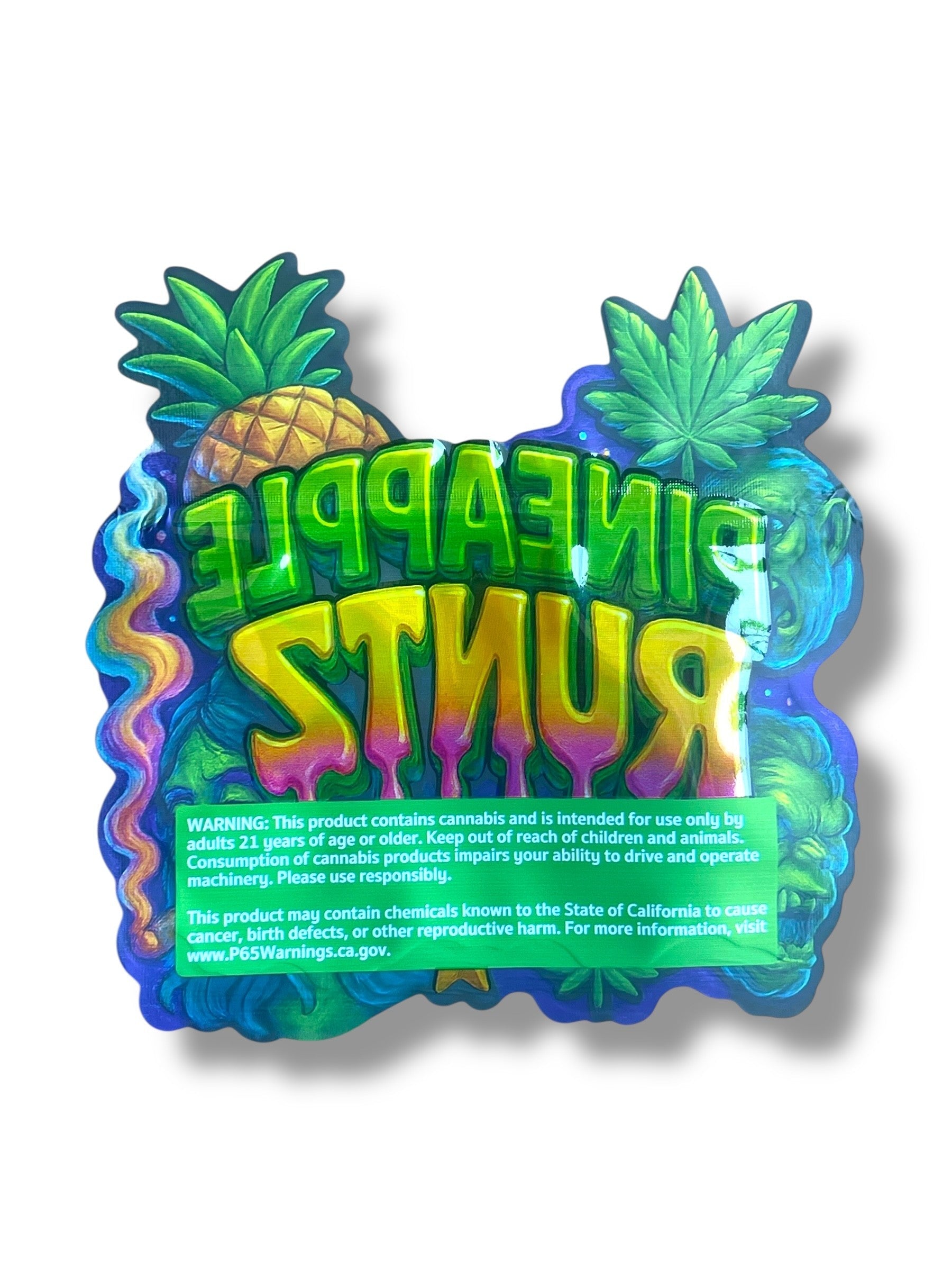 Pineapple Mylar Bag 3.5g shape bags