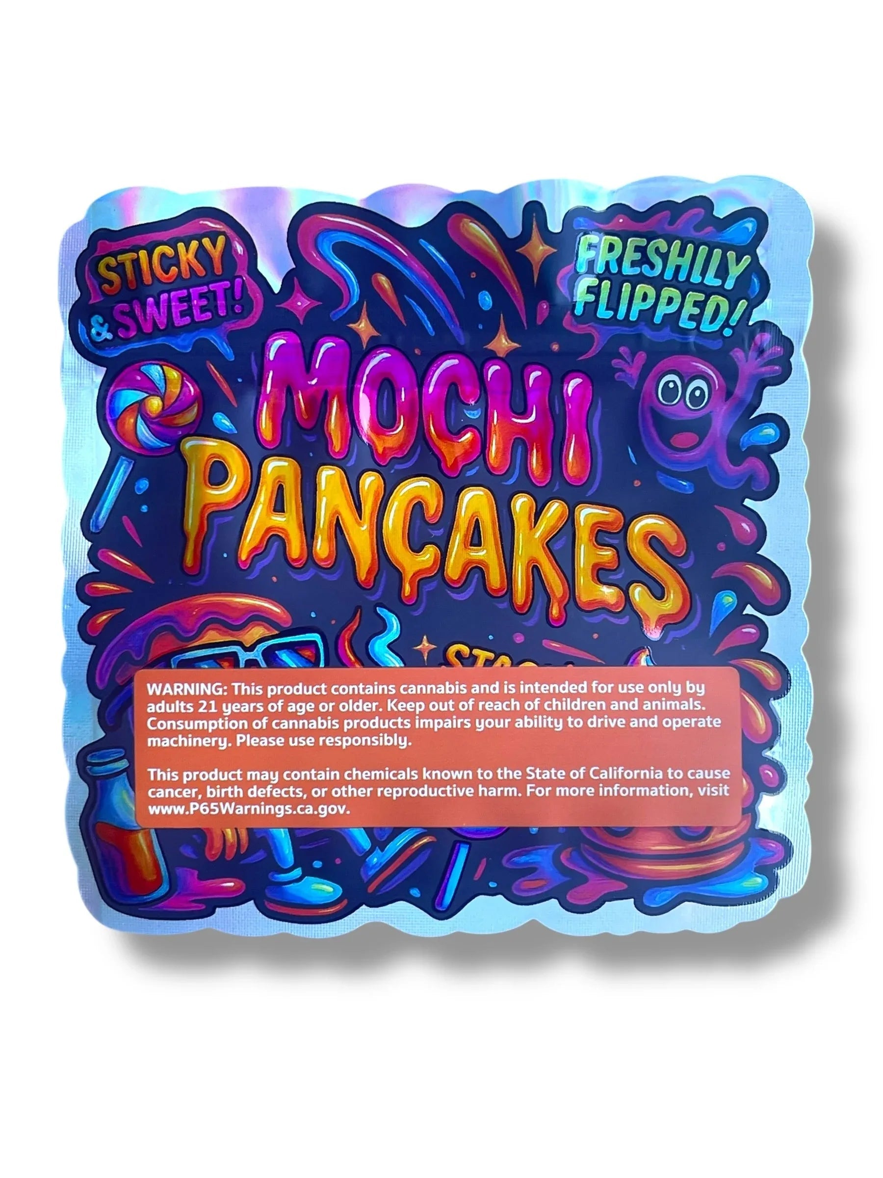 Mochi Pancakes Mylar Bag 3.5g shape bags - Black Unicorn Hub