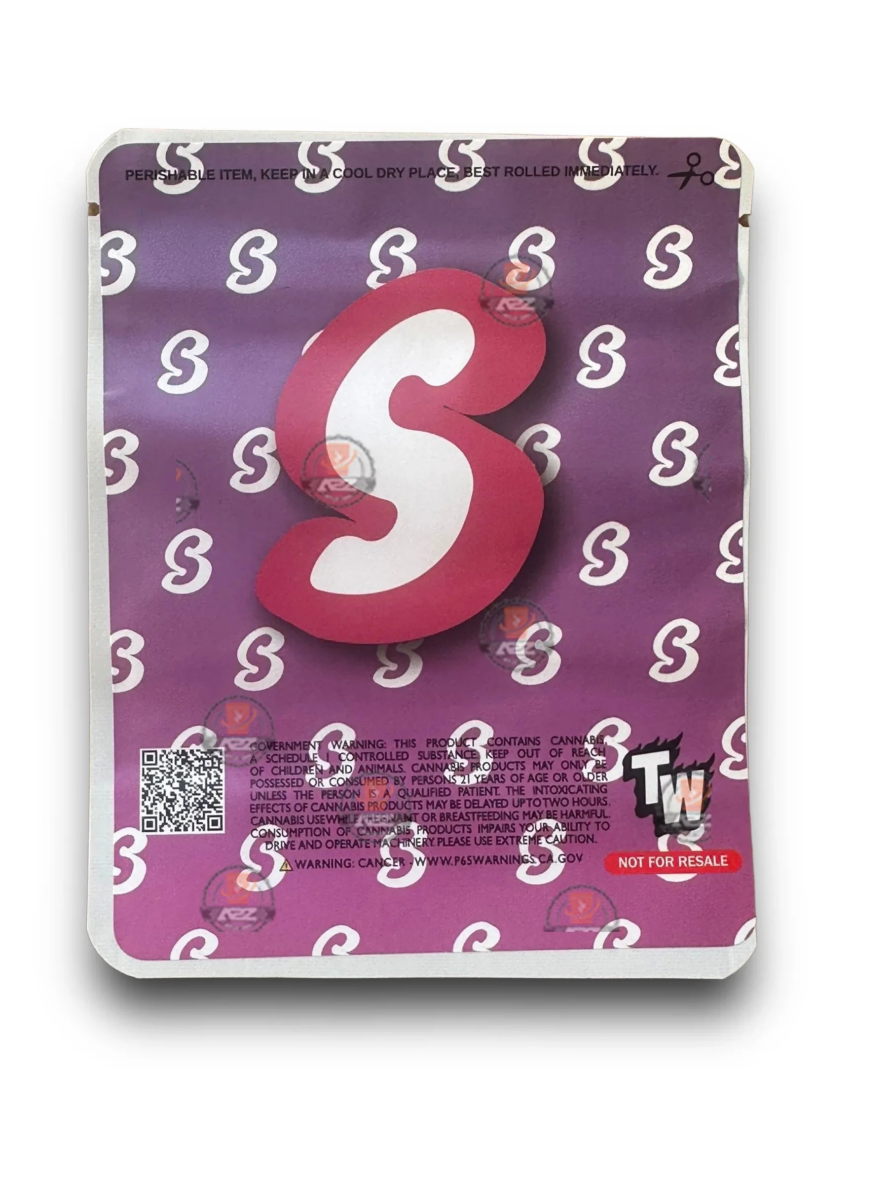 Sprinklez Marble Pound Cake 3.5G Mylar Bags -With stickers and label - Black Unicorn Hub