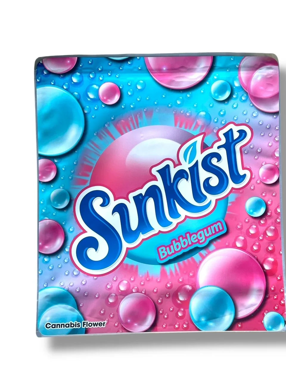 Sunkist Bubblegum Combo Sticker Mylar Bags | 16oz, 1oz & 3.5g - Black Unicorn Hub