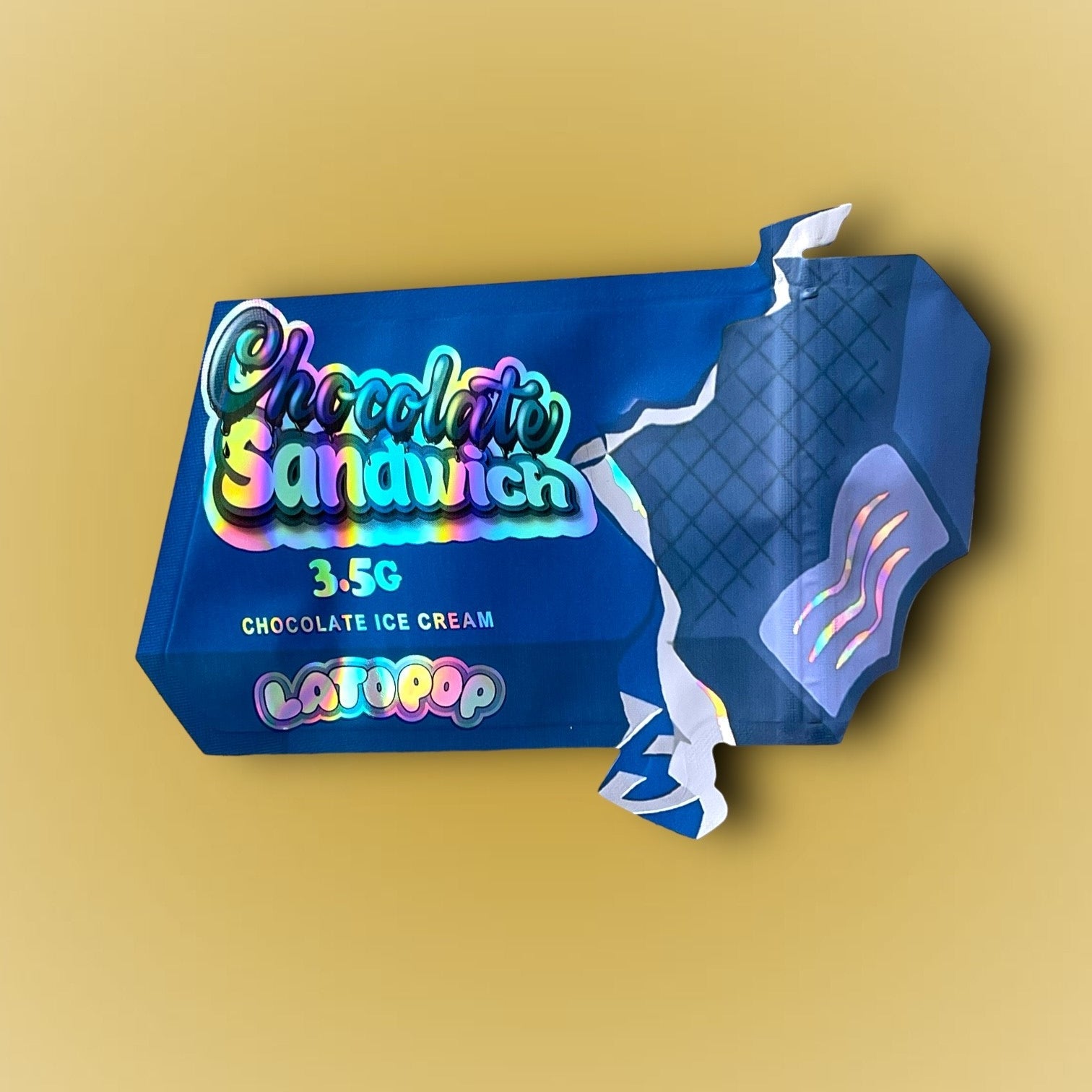 Lato Pop Chocolate Sandwich 3.5g Mylar Bag Holographic