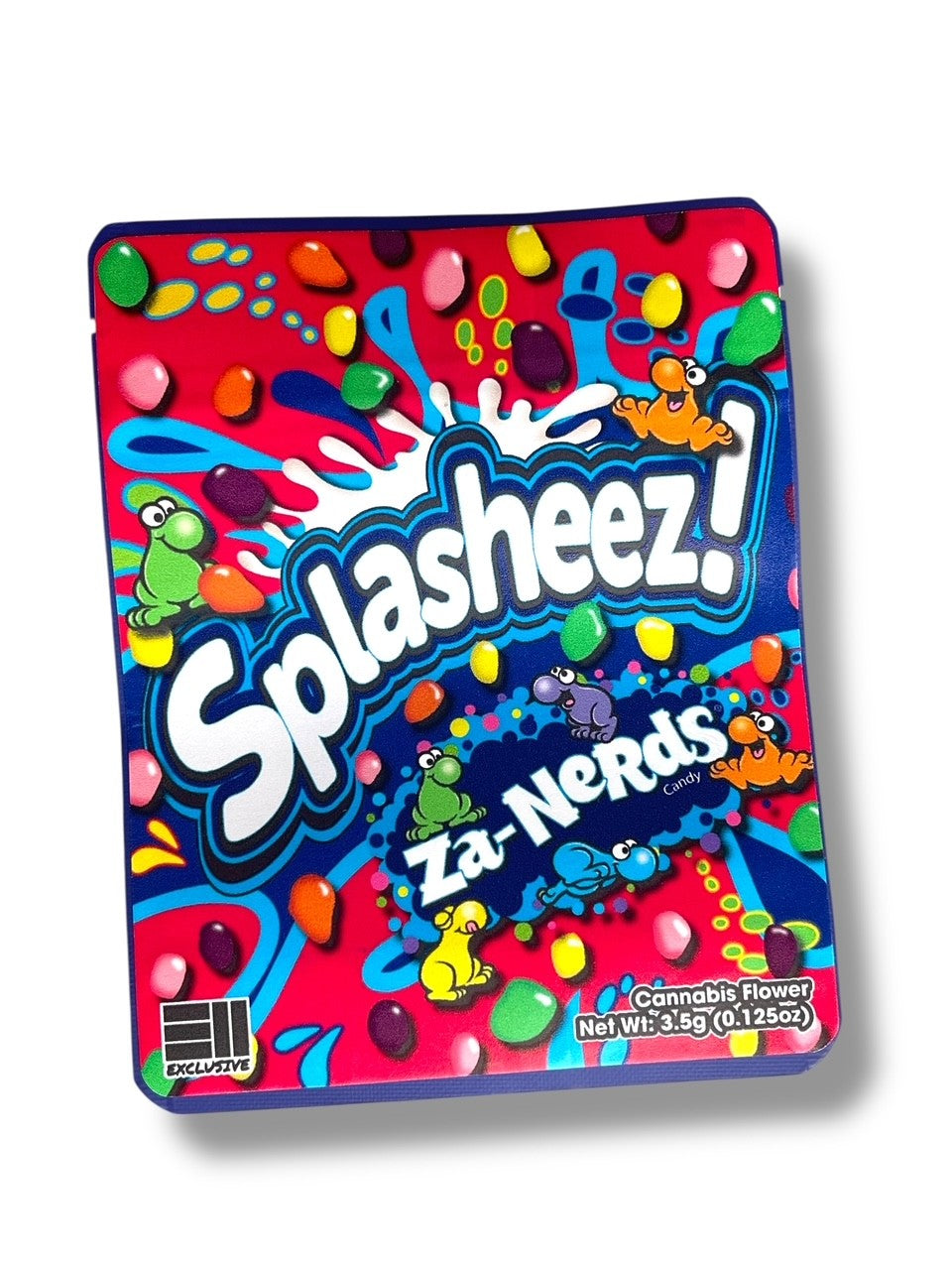 Splasheez Za-Combo Sticker Mylar Bags | Stand-Up 16oz, 1oz & 3.5g