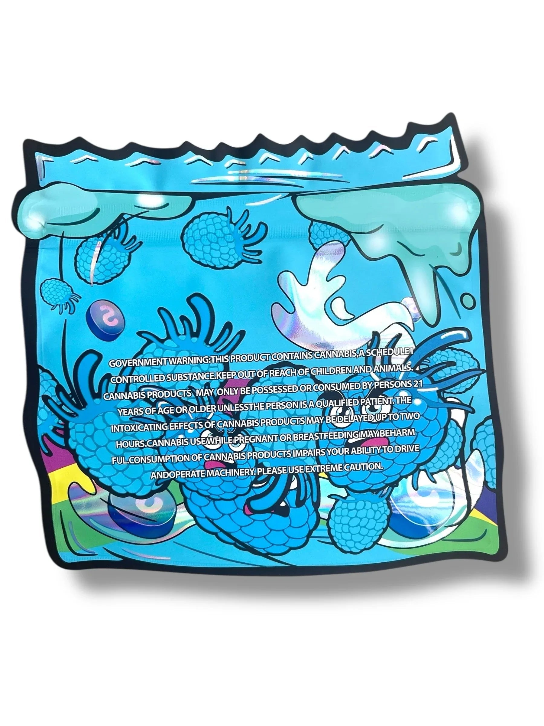 Zkittles Blue Raspberry Zour Punch 3.5g Mylar Bag- Packaging Only - Black Unicorn Hub