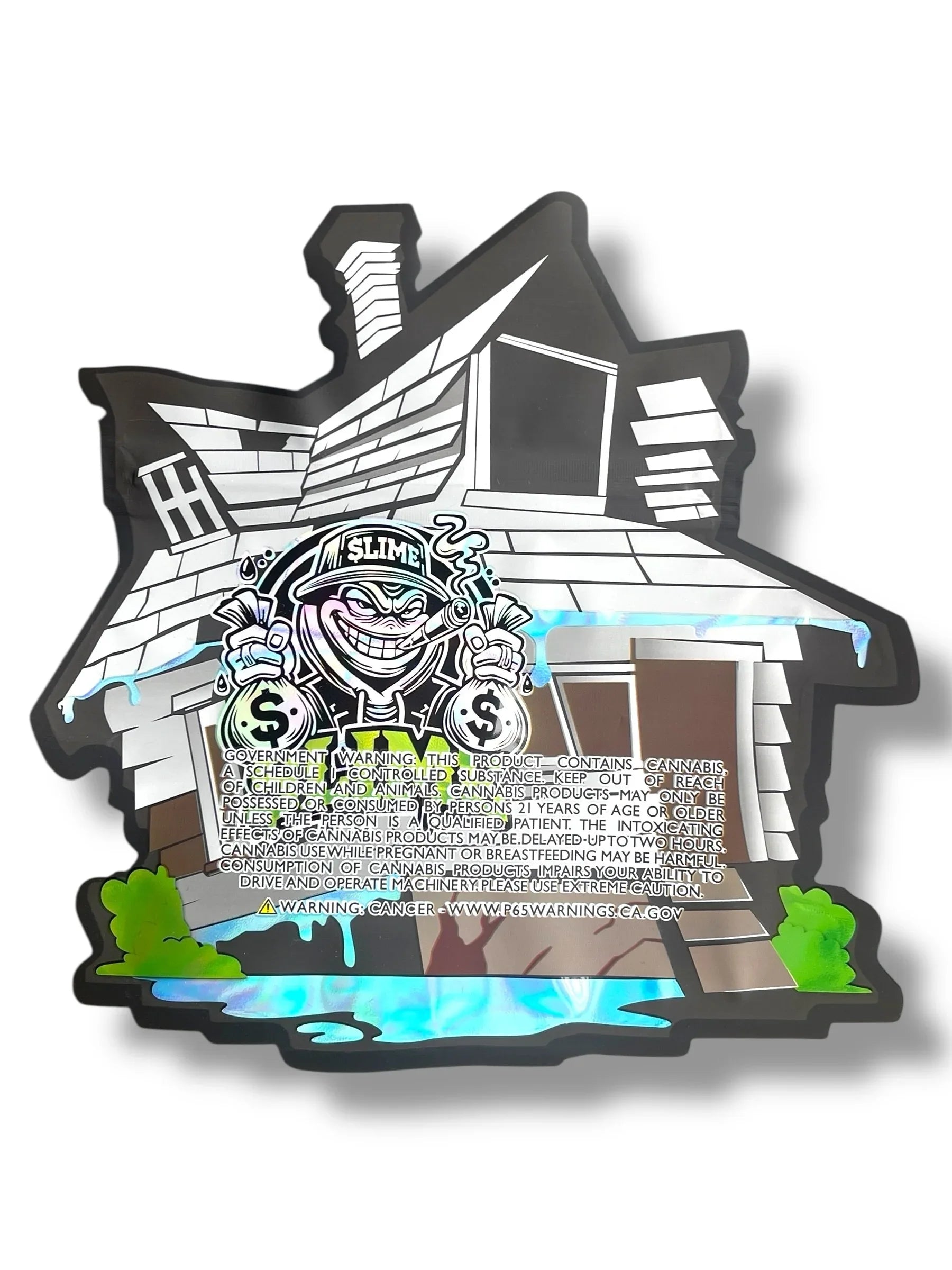 Slime Trap Open 3.5g Mylar Bag- Packaging Only - Black Unicorn Hub