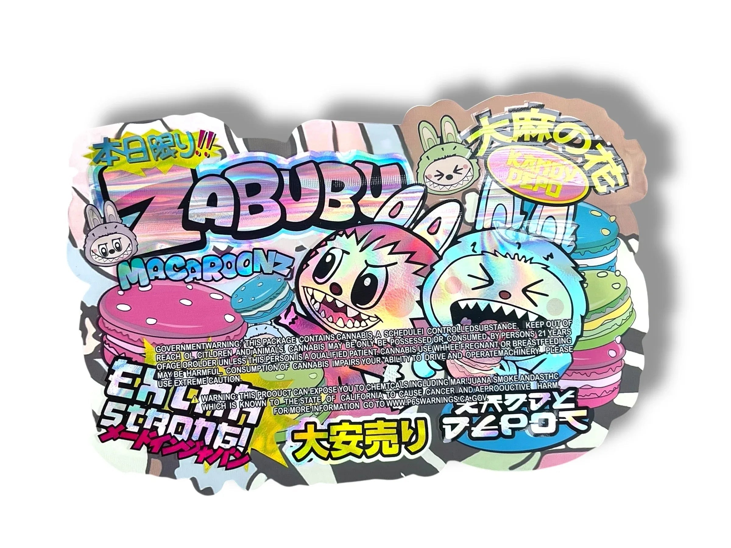 Kandy Depo Zabubu Macaroonz 3.5g Mylar Bag- Packaging Only - Black Unicorn Hub