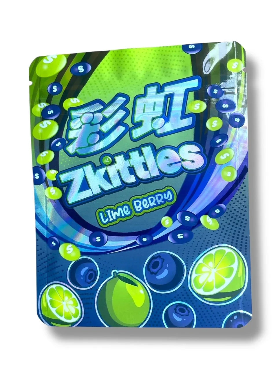 Zkittles Lime Berry3.5g Mylar Bag- Packaging Only - Black Unicorn Hub