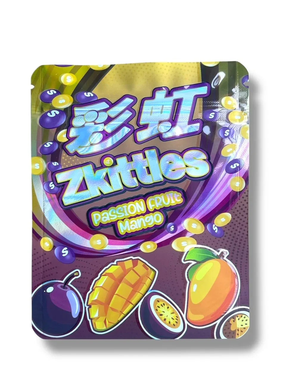 Zkittles Passion Fruit Mango 3.5g Mylar Bag- Packaging Only - Black Unicorn Hub