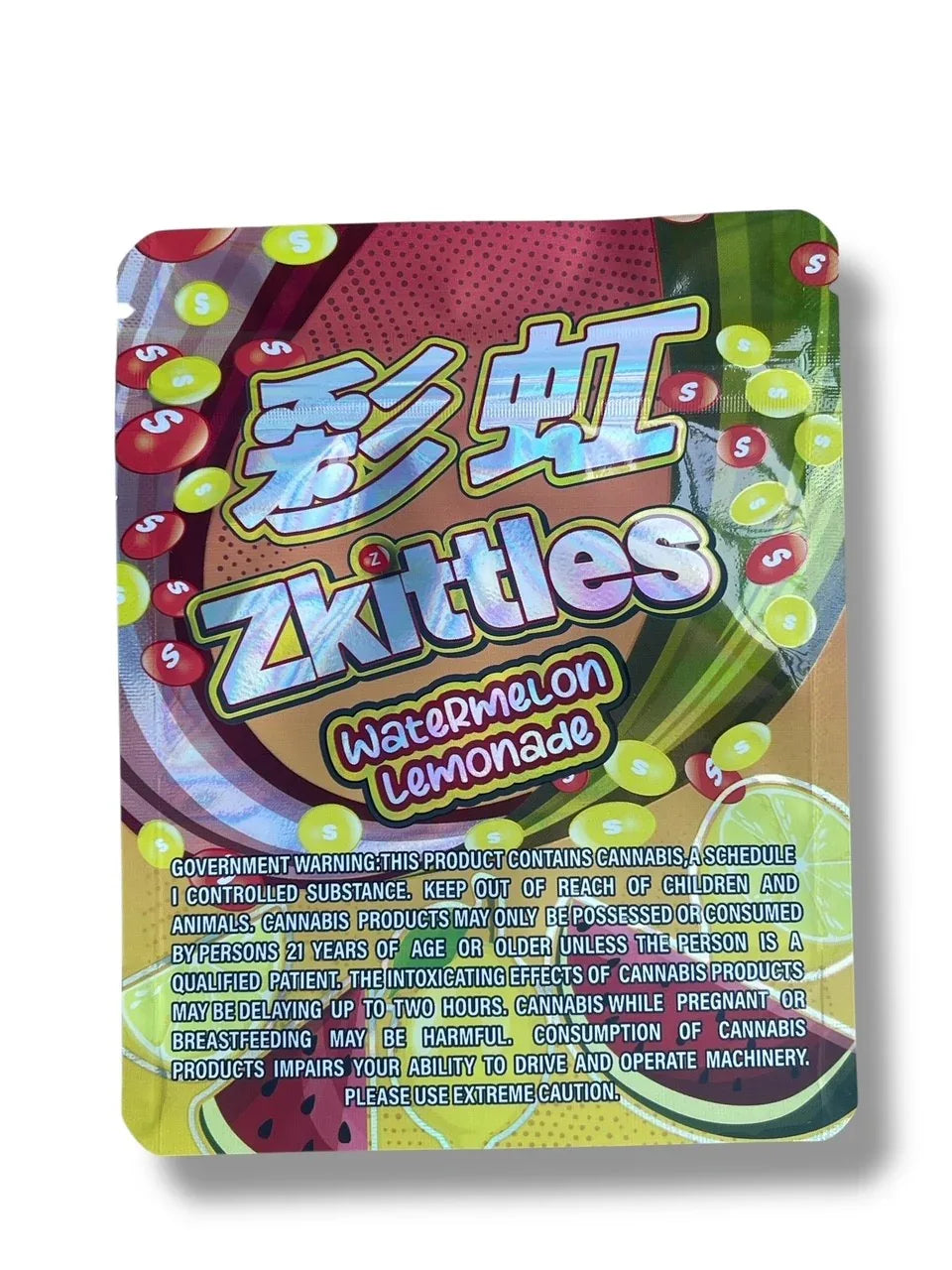 Zkittles Watermelon Lemonade 3.5g Mylar Bag- Packaging Only - Black Unicorn Hub