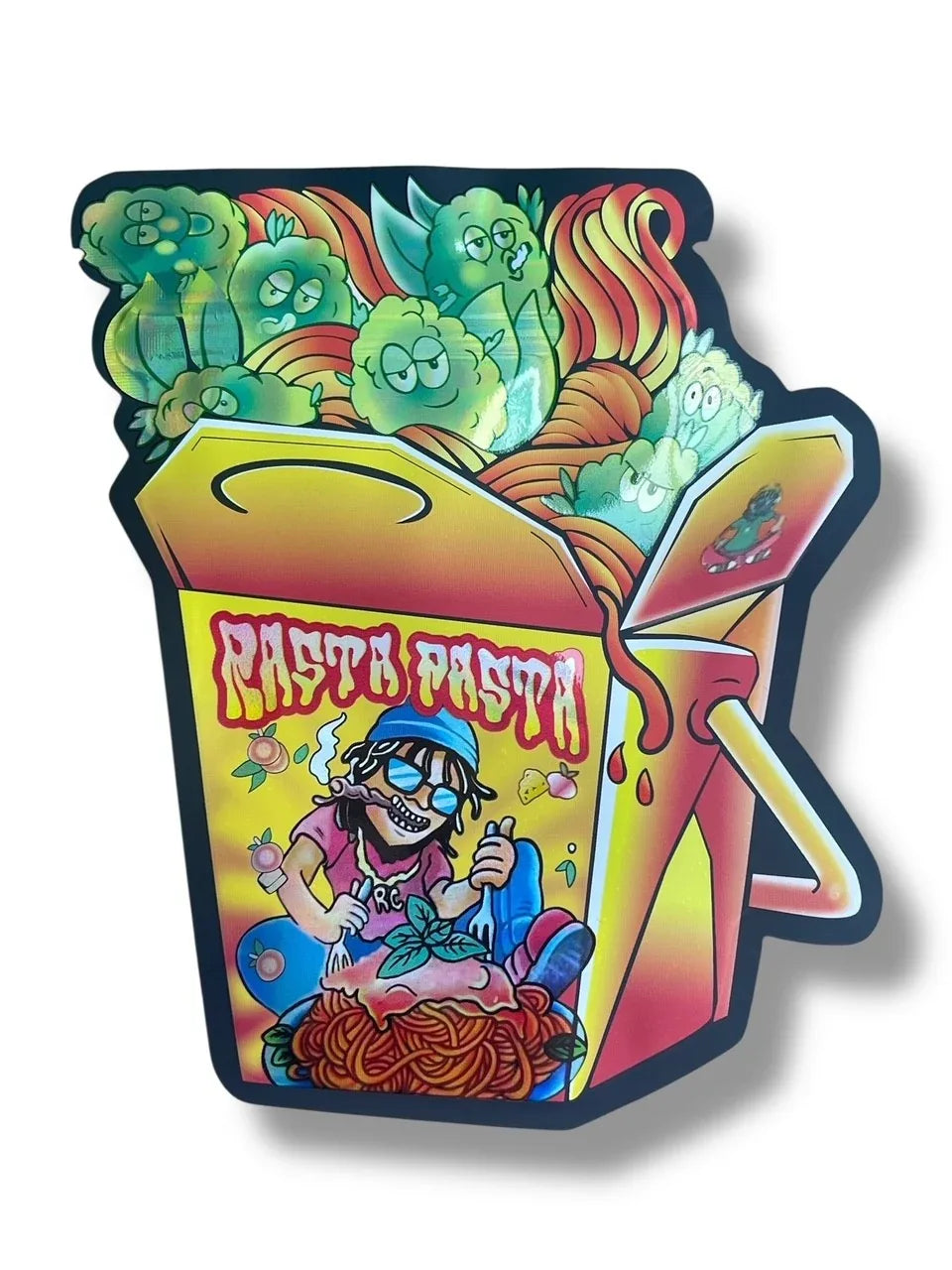 Rasta Pasta 3.5g Mylar Bag- Packaging Only - Black Unicorn Hub