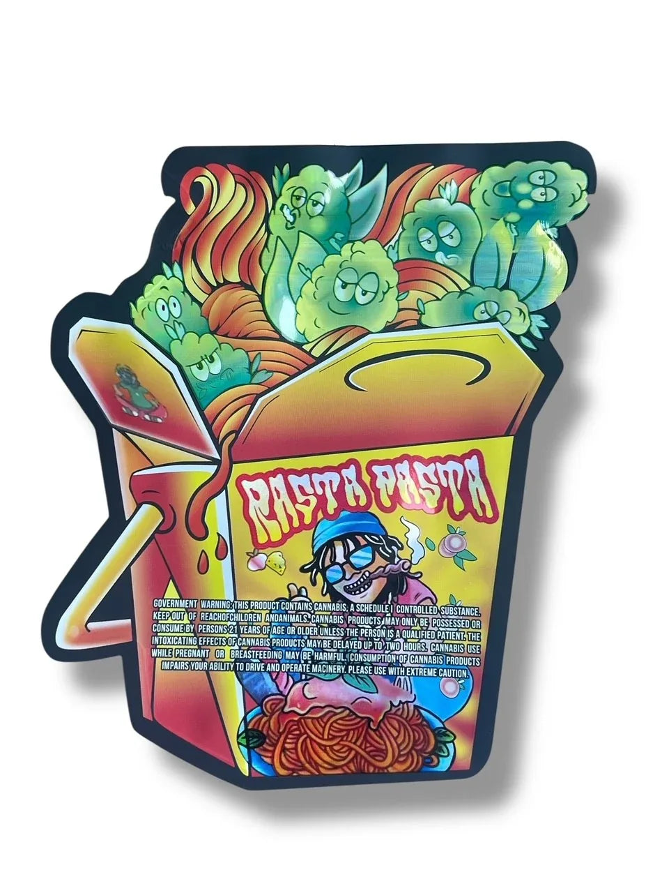Rasta Pasta 3.5g Mylar Bag- Packaging Only - Black Unicorn Hub