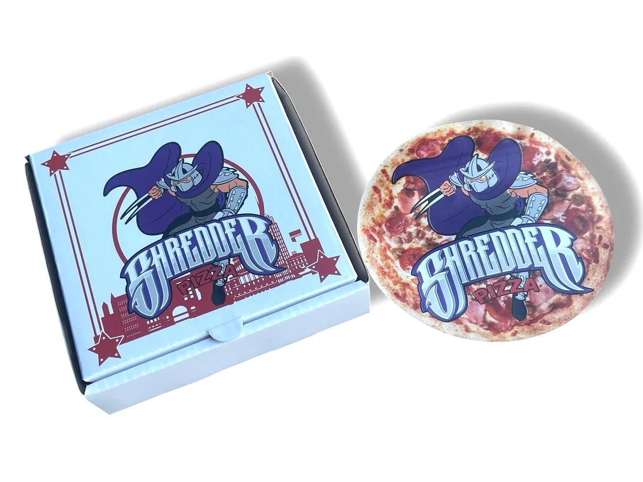 Shredder Pizza Box Mylar Bags with Boxes 3.5g Box Packaging - Black Unicorn Hub