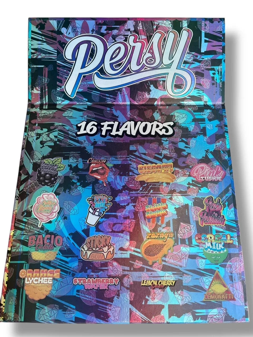 Persy Snowballs Zaza Edition 16-1oz Glass Jars - Varity Pack 16 Flavors in box 1-pound empty jars - Black Unicorn Hub