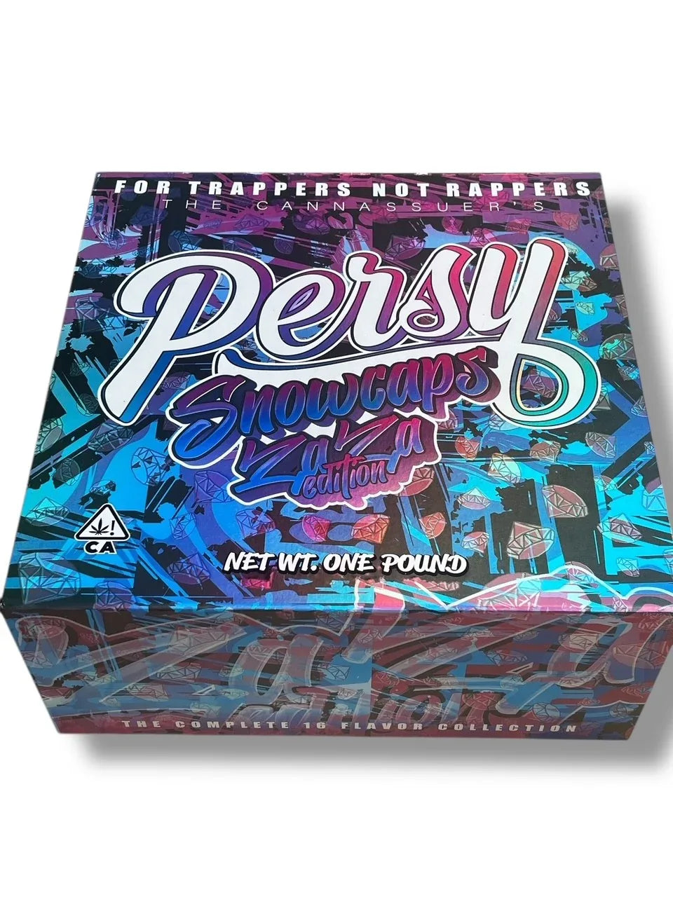 Persy Snowballs Zaza Edition 16-1oz Glass Jars - Varity Pack 16 Flavors in box 1-pound empty jars - Black Unicorn Hub