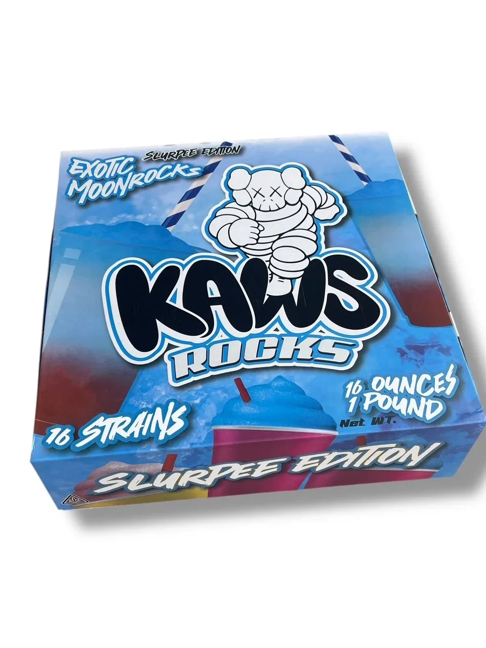 Kawz Exotic Slurpee Edition Moon Rocks 1oz Glass Jars - Varity Pack 16 Strains in box Empty Jars - Black Unicorn Hub
