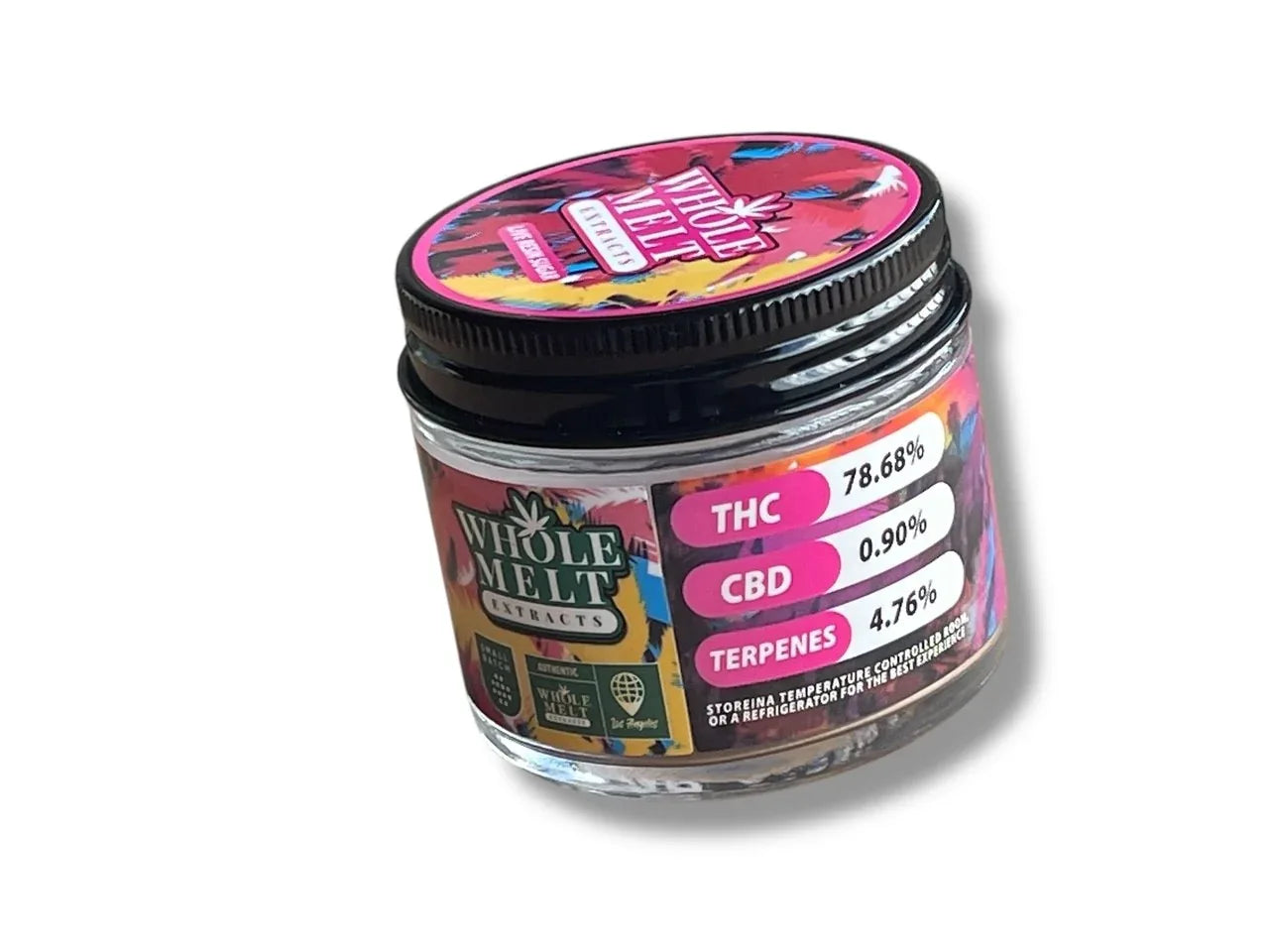 Whole Melt Oasis Edition 1oz Glass Jars - Varity Pack 16 Strains in box Empty Jars - Black Unicorn Hub