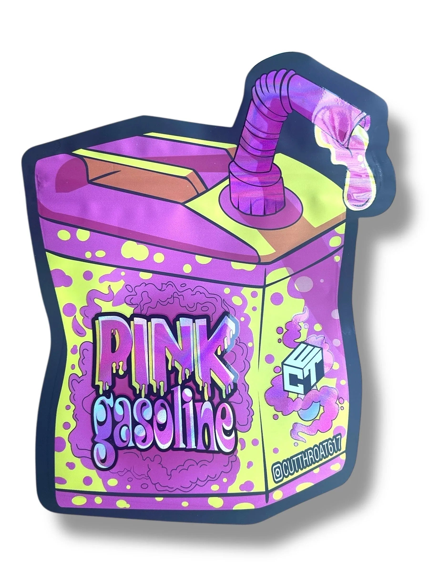 Pink Gasoline 3.5g Mylar Bag- Packaging Only Juice box - Black Unicorn Hub