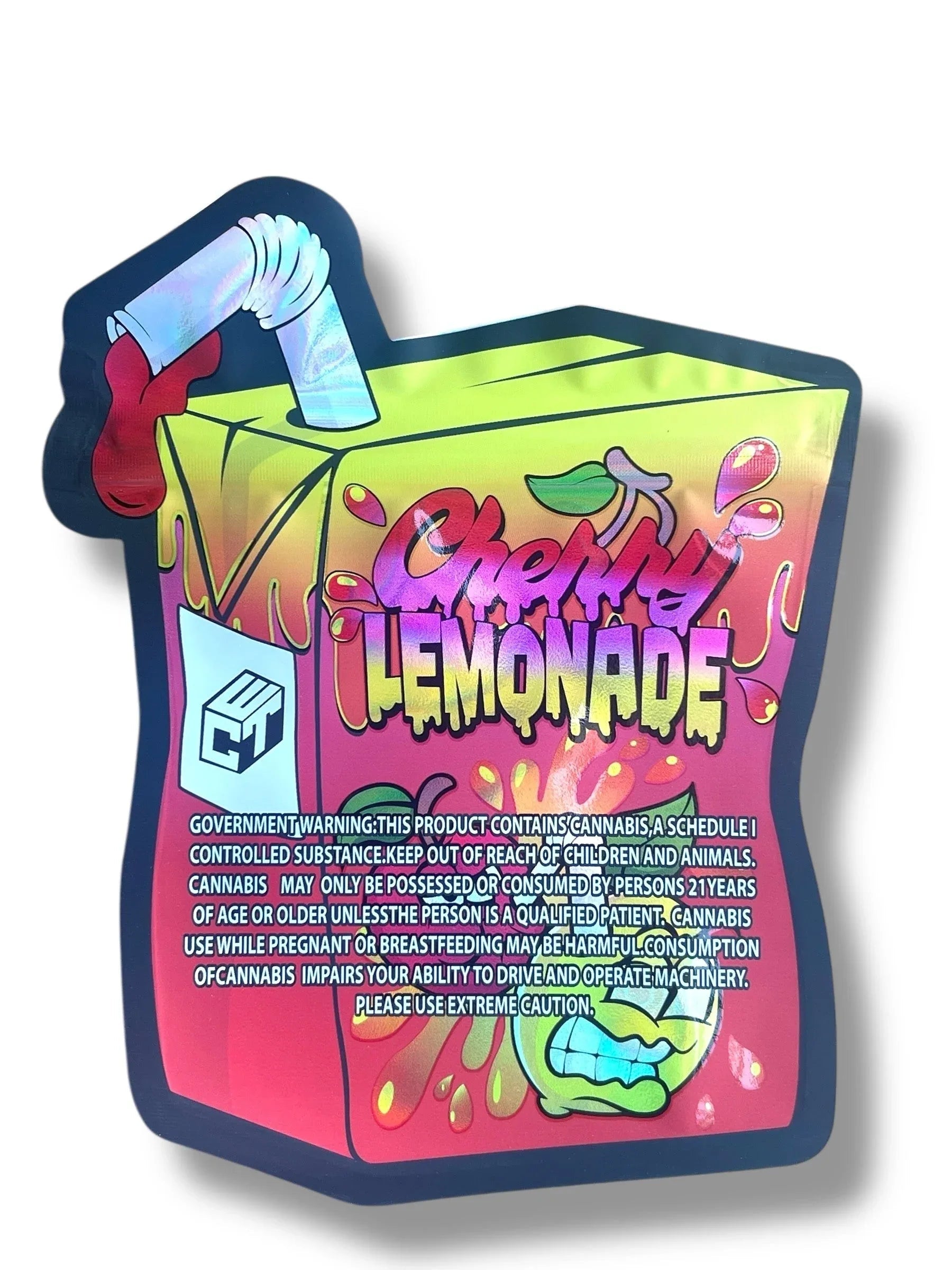 Cherry Lemonade 3.5g Mylar Bag- Packaging Only Juice box - Black Unicorn Hub