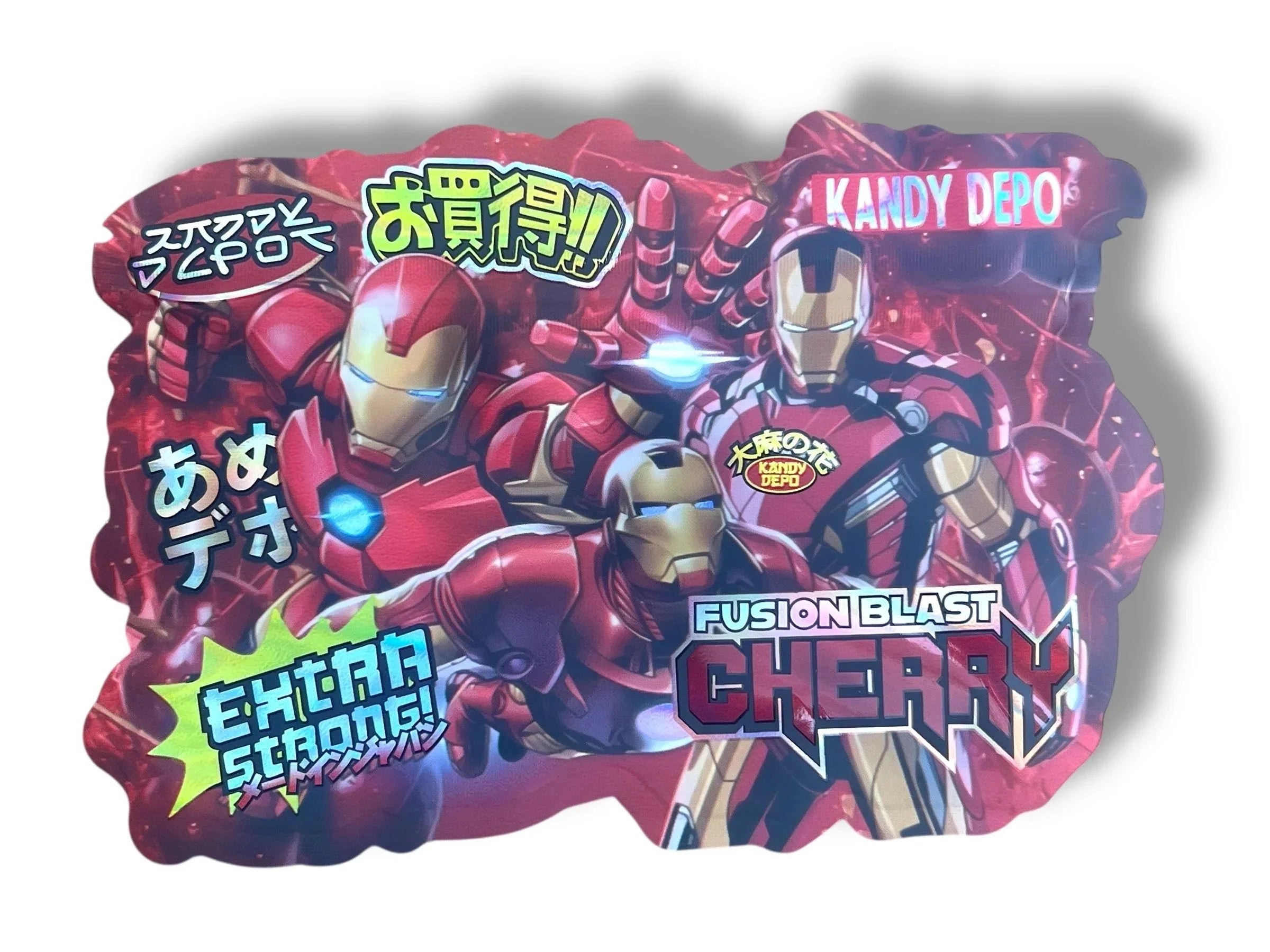 Kandy Depo Fusion Blast Cherry 3.5g Mylar Bag- Packaging Only - Black Unicorn Hub