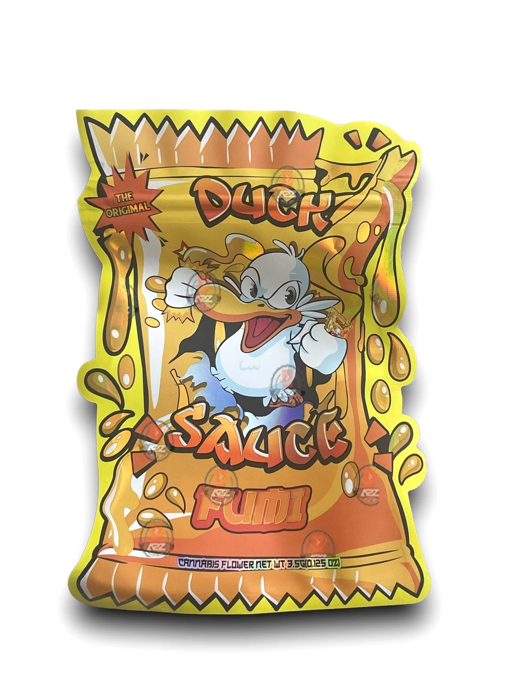 Fumi Duck Sauce cut out Mylar Bags 3.5g Die Cut Holographic Fumi New version - Black Unicorn Hub