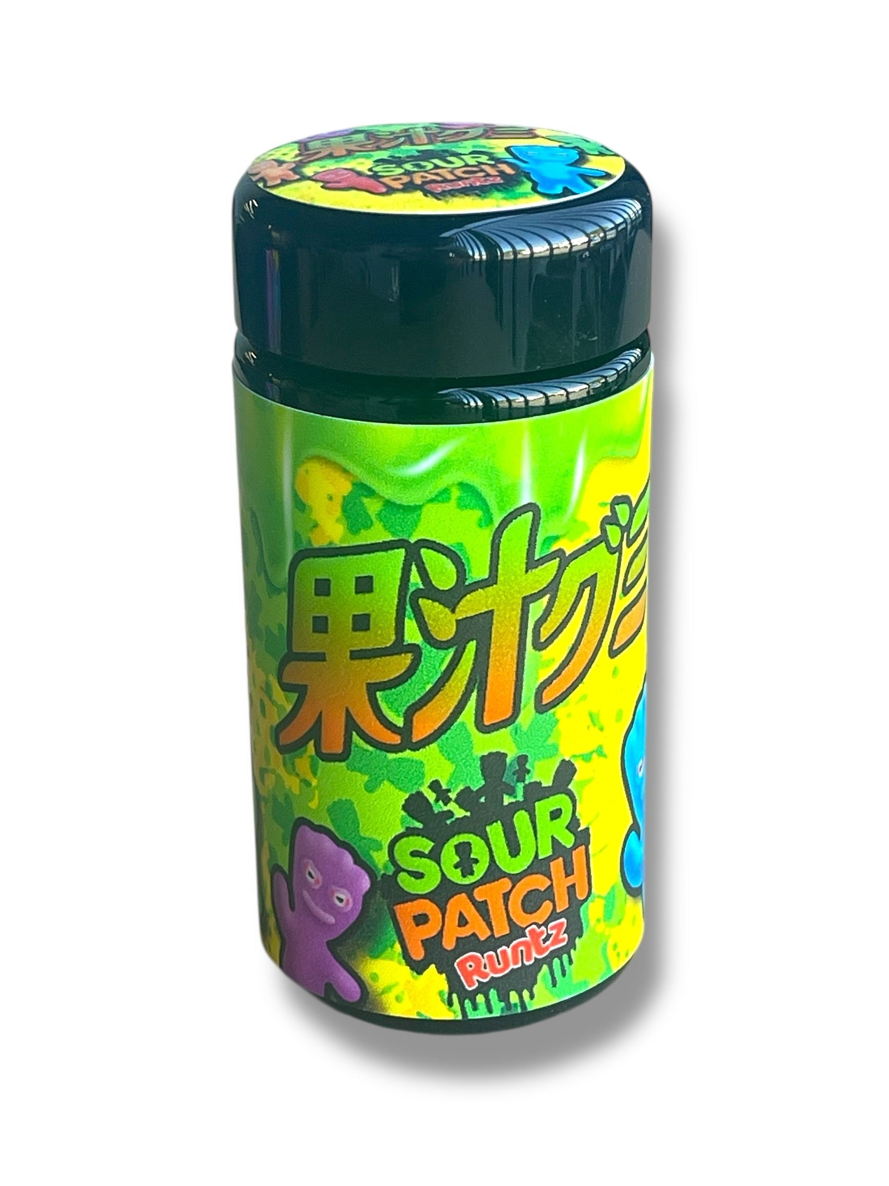 100 ML Black UV Miron glass jars 3.5g-7g Sour Patch