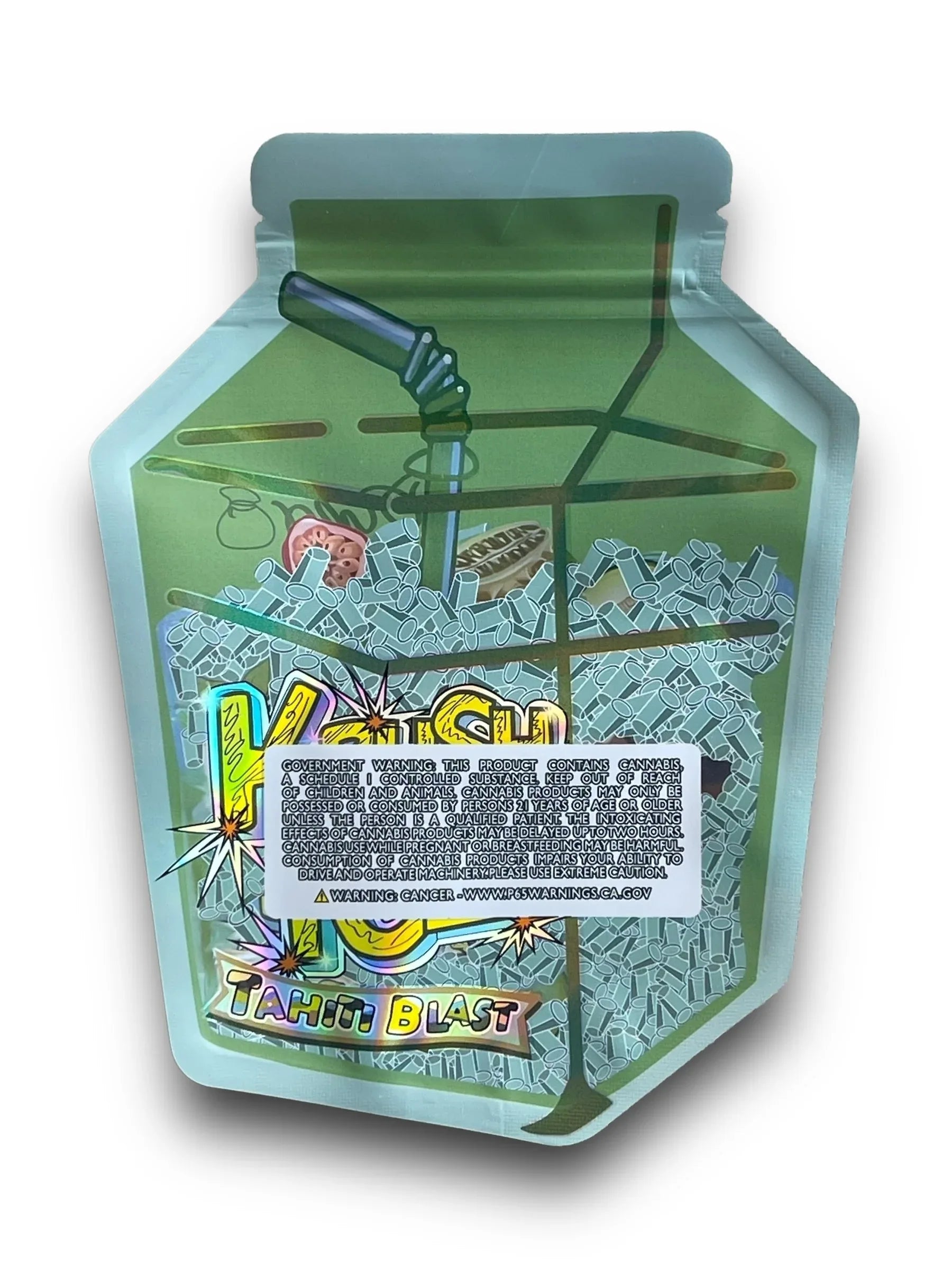 Krush Ice Tahiti Blast 3.5G Mylar Bags Holographic cut out - Black Unicorn Hub