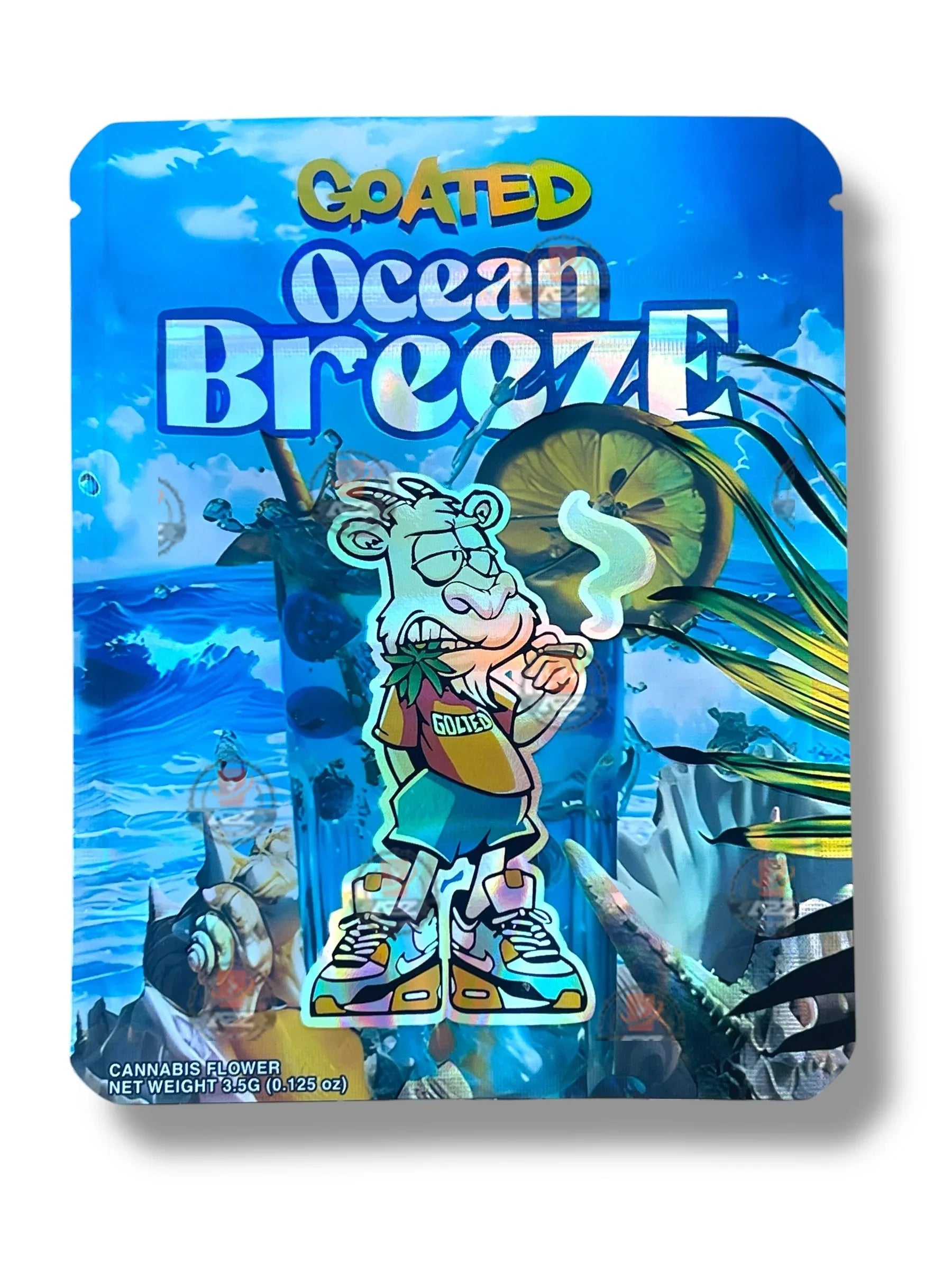 Goated Ocean Breeze Mylar Bag 3.5g - Black Unicorn Hub