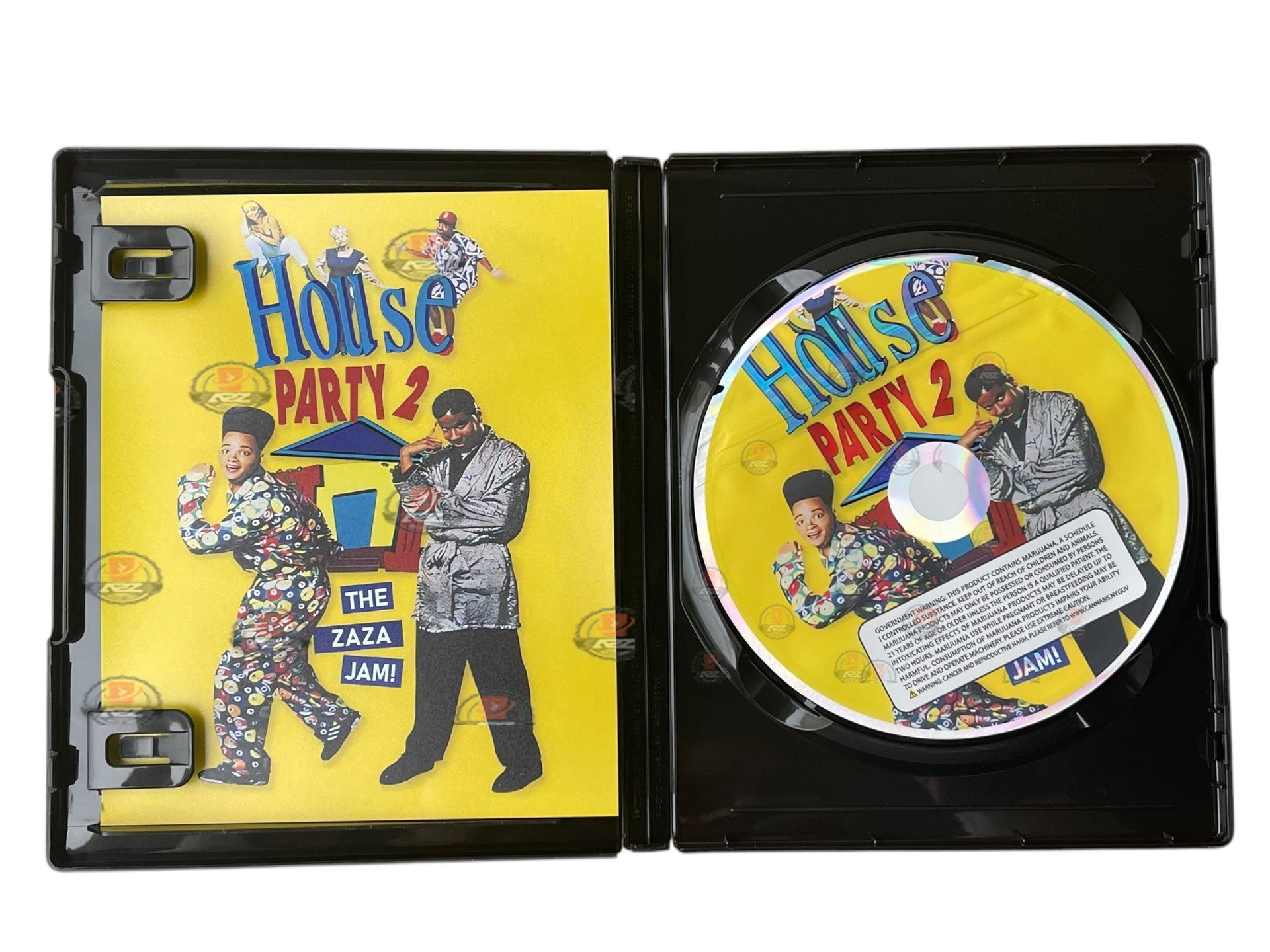 House Party 2 CD Cases with Mylar bags 3.5g The Zaza Jam