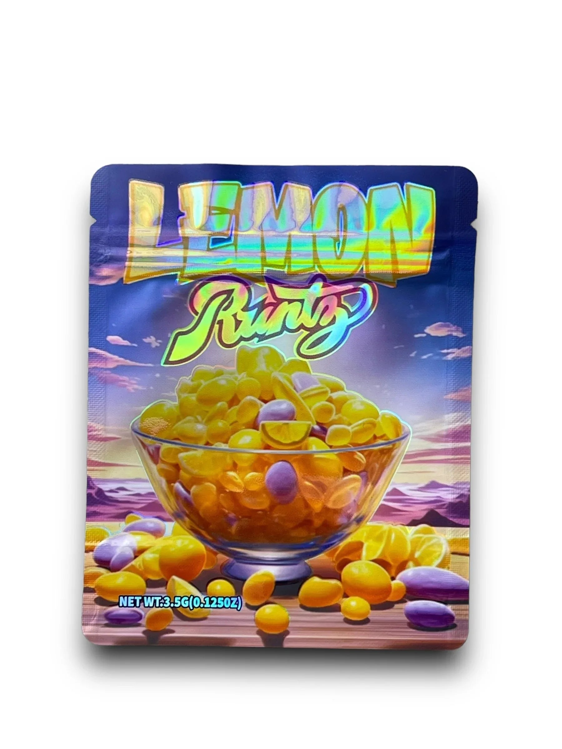 Lemon 3.5G Mylar Bags Holographic - Black Unicorn Hub