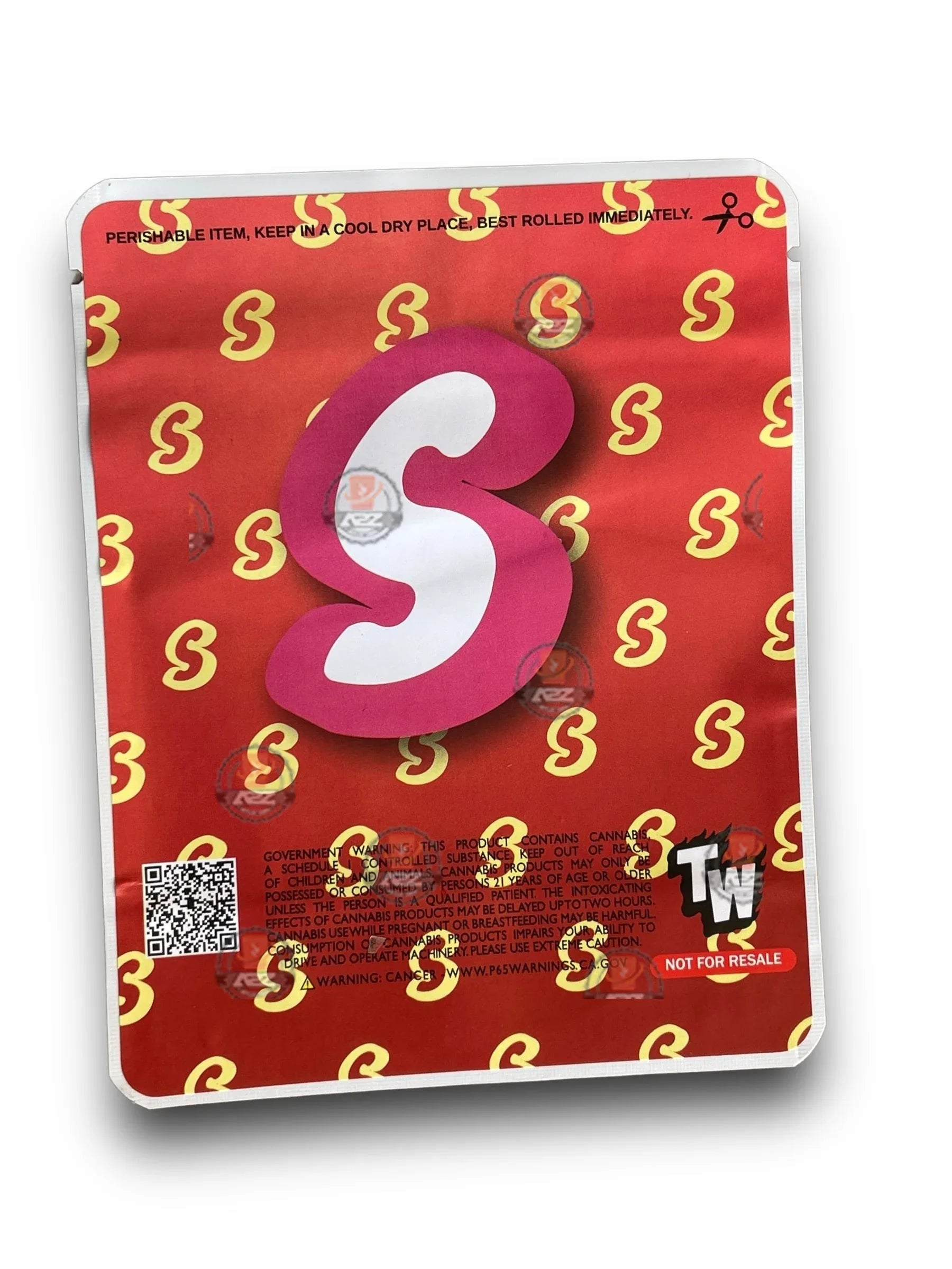 Raspberry Cheesecake Truffles 3.5G Mylar Bags -With stickers and label - Black Unicorn Hub