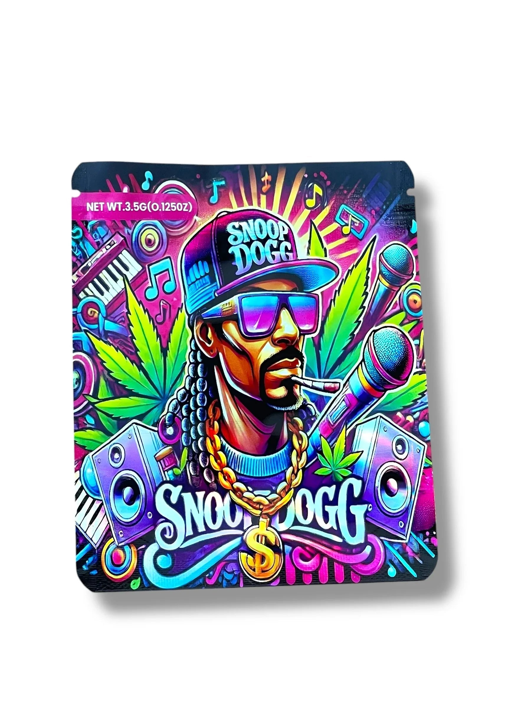 Snoop Dogg 3D Box and Bags 3.5g Box Packaging Holographic - Black Unicorn Hub