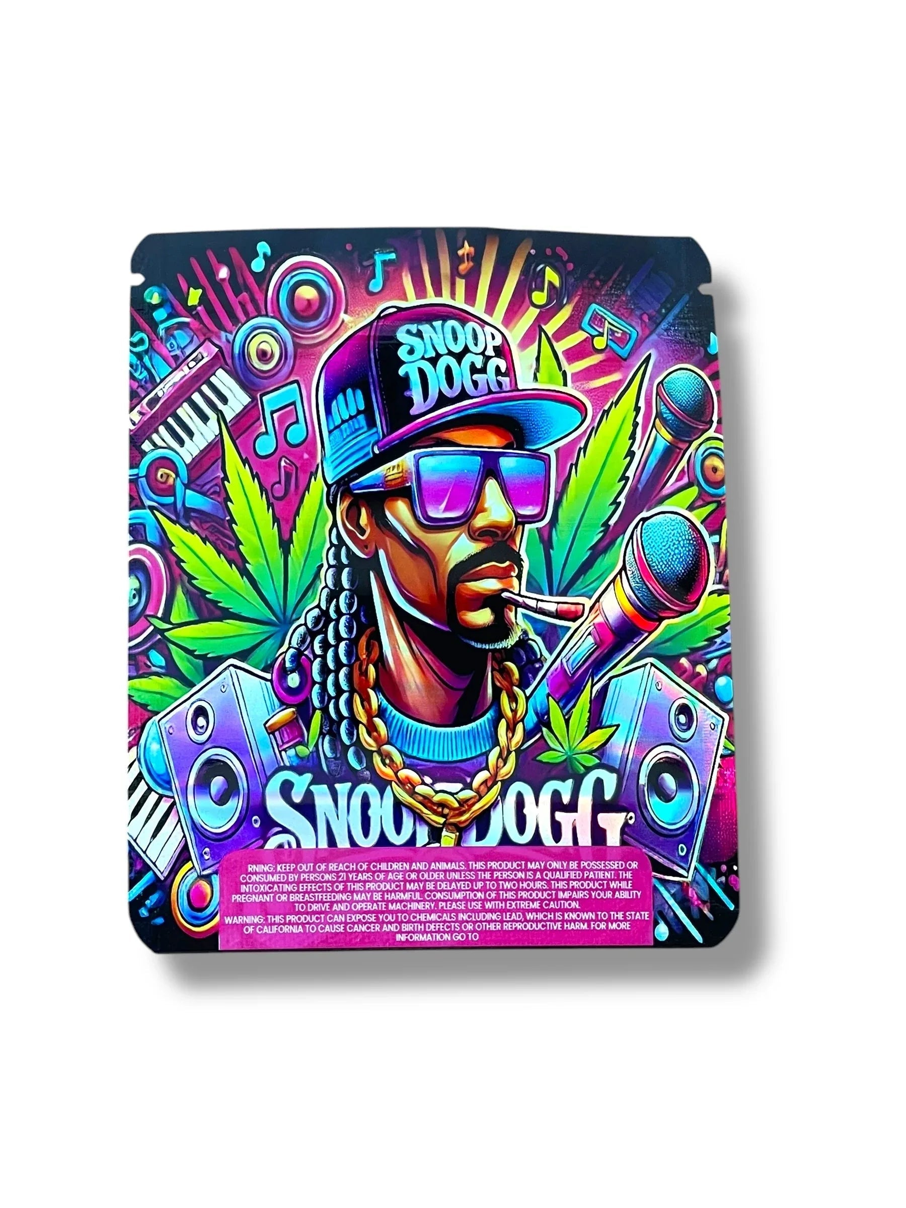 Snoop Dogg 3D Box and Bags 3.5g Box Packaging Holographic - Black Unicorn Hub