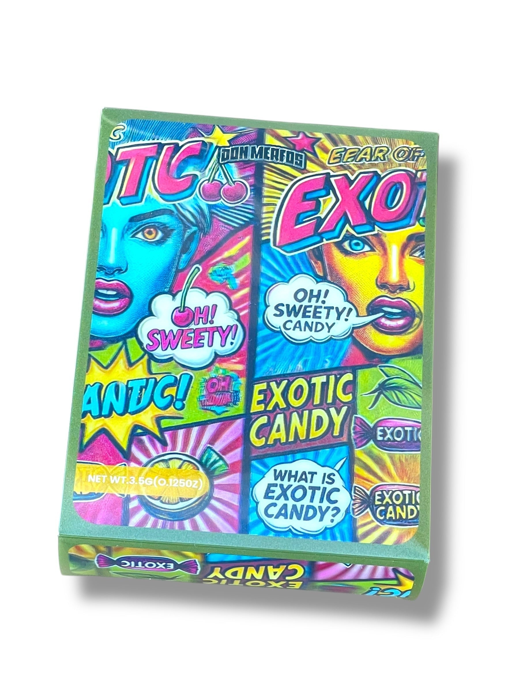 Exotic Candy 3D Box and Bags 3.5g Box Packaging Holographic