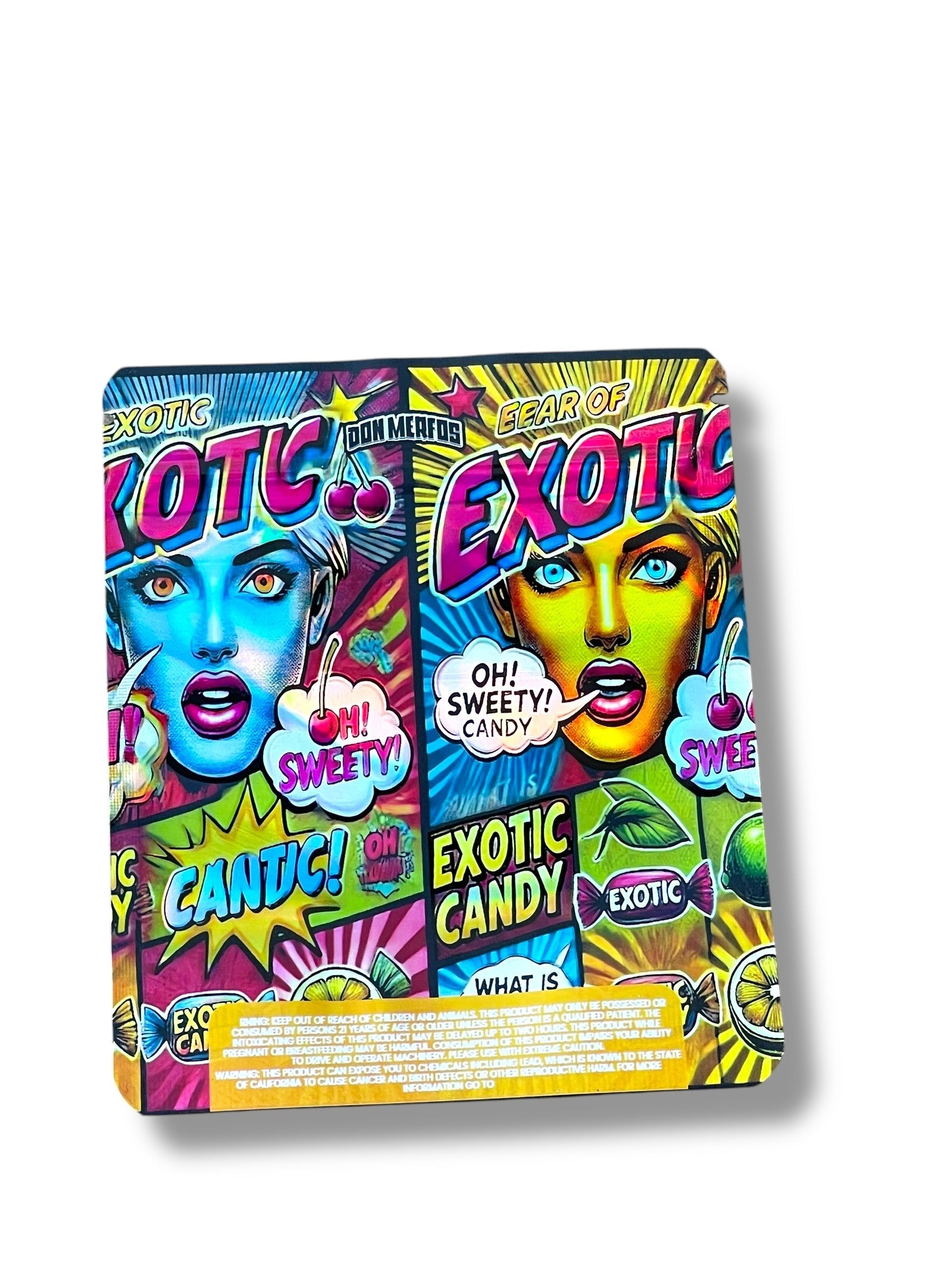 Exotic Candy 3D Box and Bags 3.5g Box Packaging Holographic