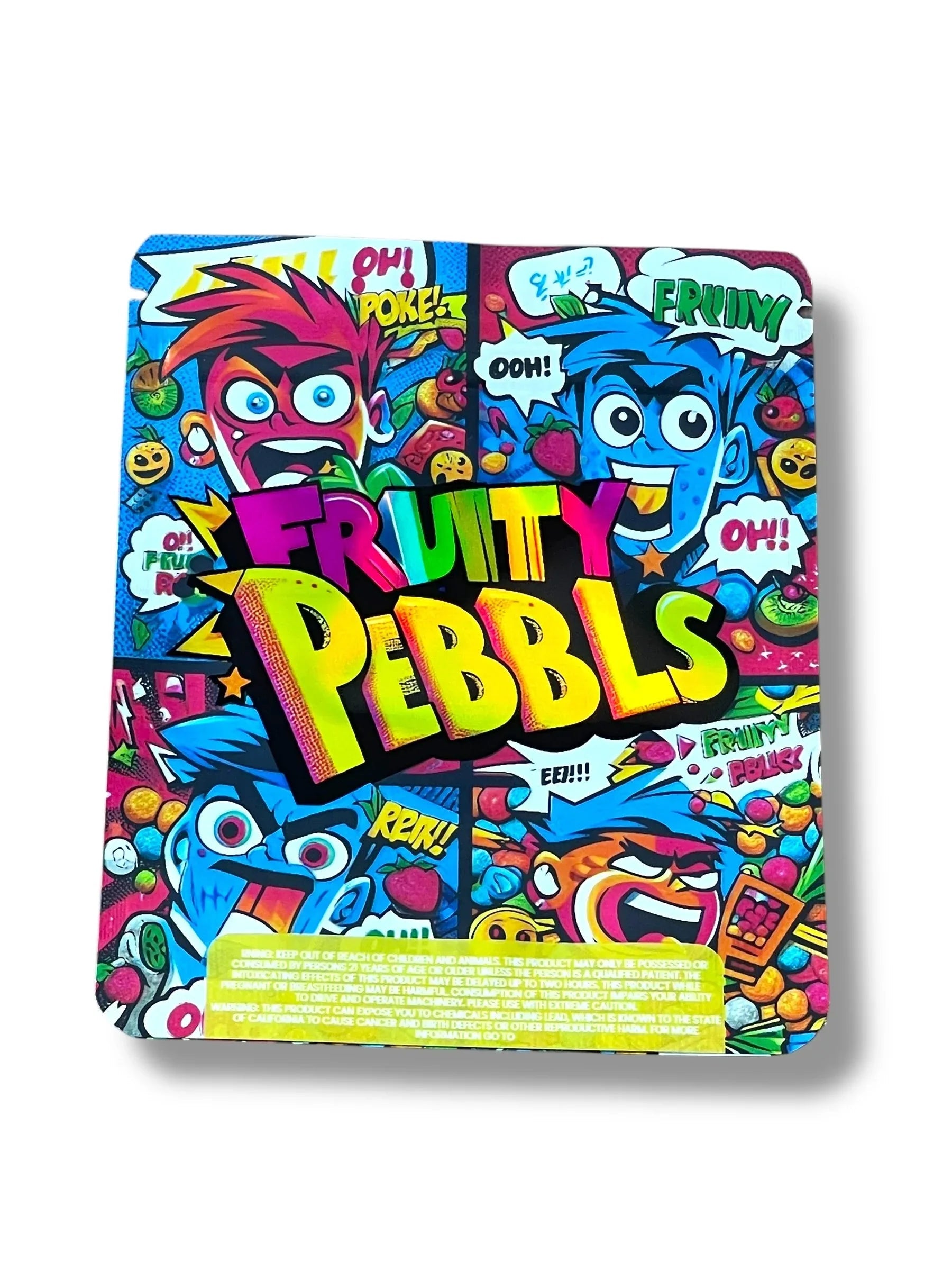 Fruity Pebbles 3D Box and Bags 3.5g Box Packaging Holographic - Black Unicorn Hub