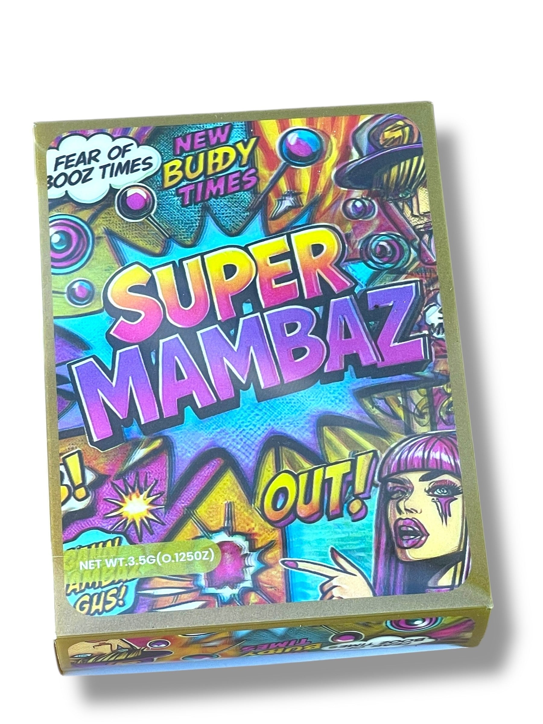 Super Mambaz 3D Box and Bags 3.5g Box Packaging Holographic